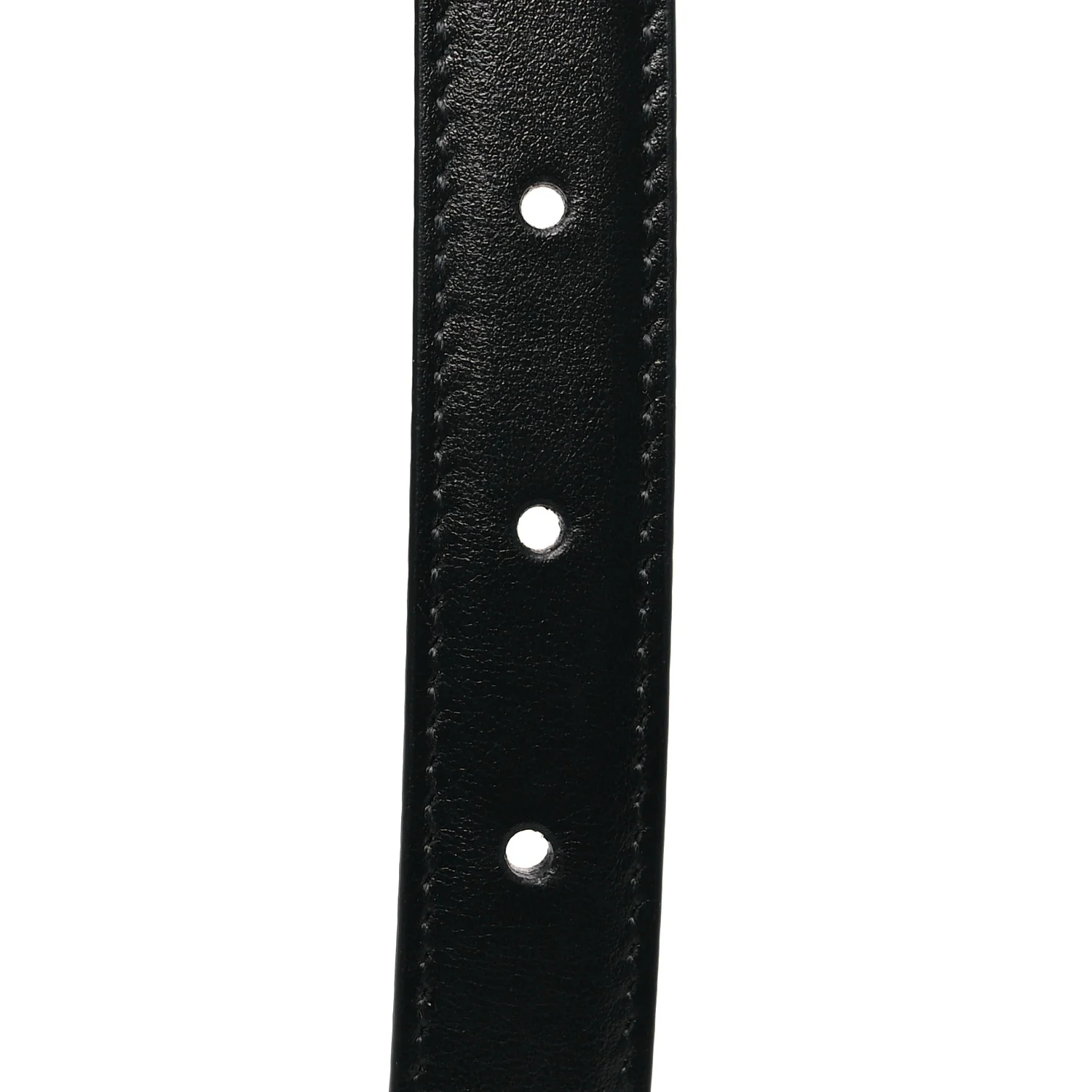 Calfskin Bamboo Double GG Buckle 20mm Belt 90 36 Black - Image 5