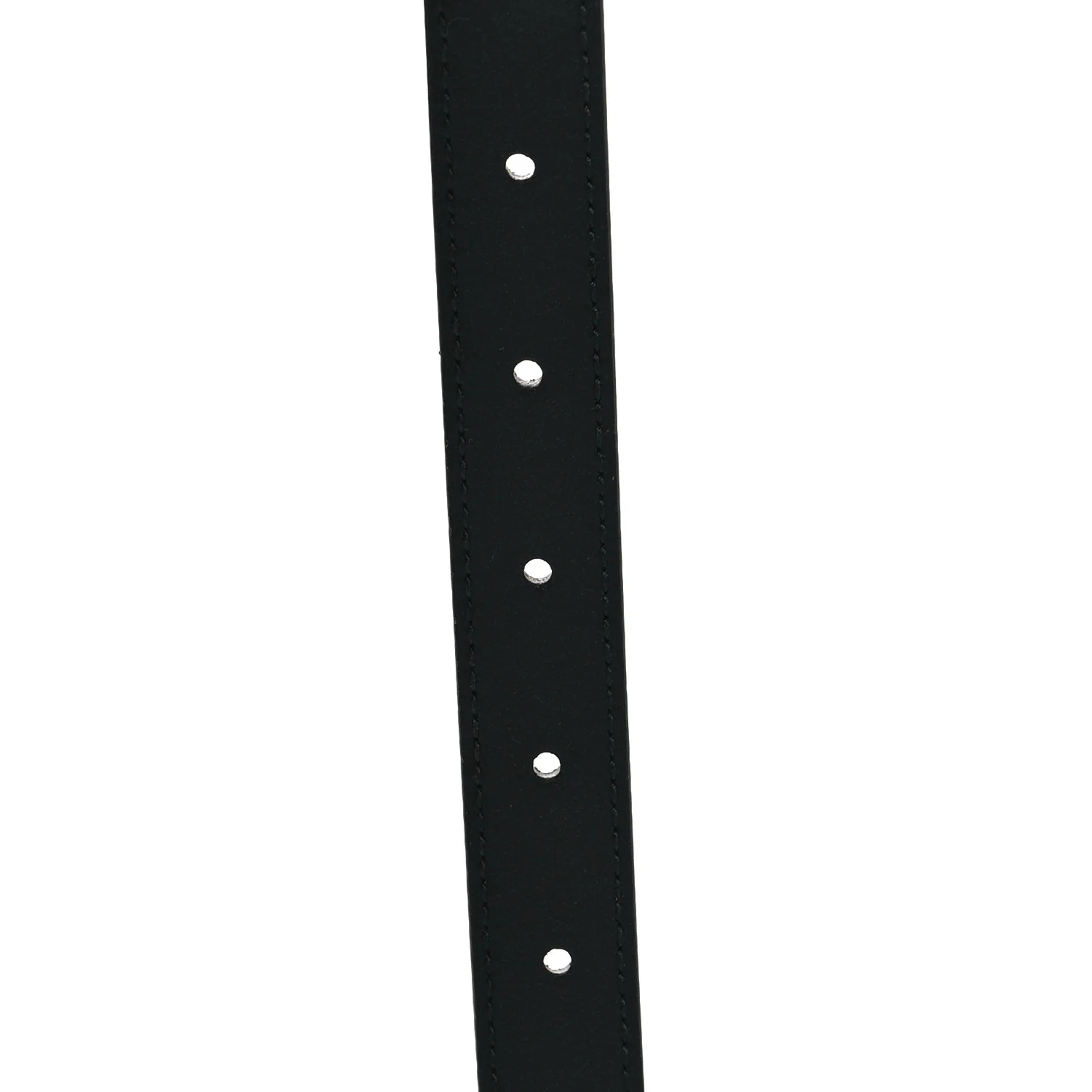 Calfskin Bamboo Double GG Buckle 20mm Belt 90 36 Black - Image 6