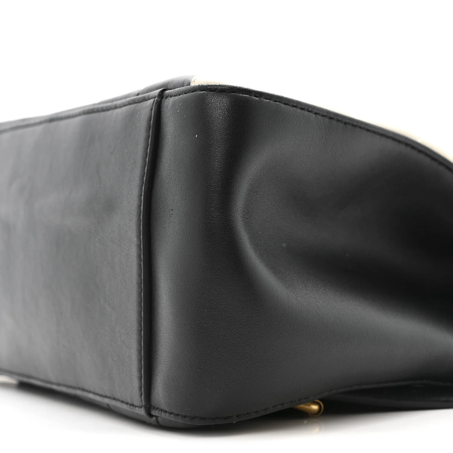 Calfskin Bamboo Trapuntata Queen Margaret Backpack Mystic White Black - Image 11