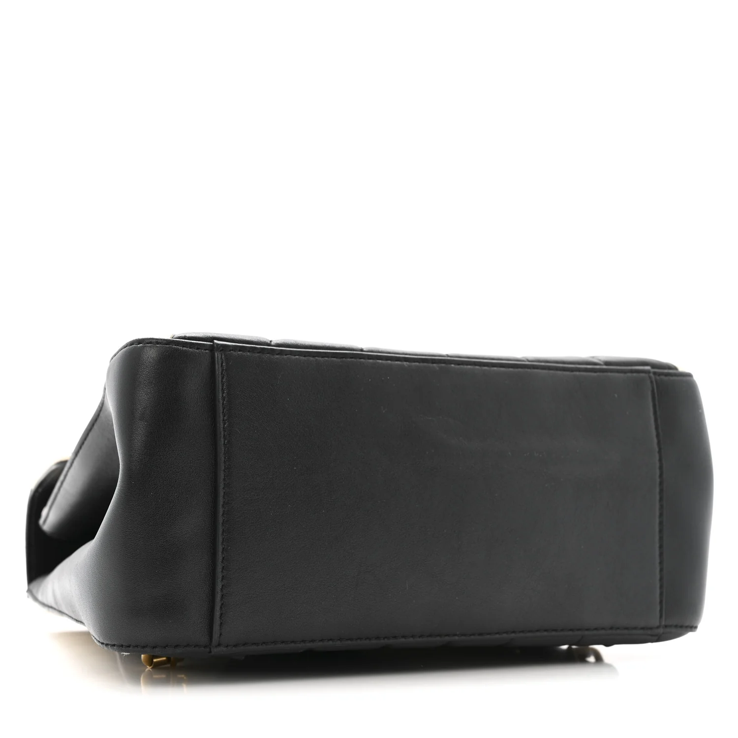 Calfskin Bamboo Trapuntata Queen Margaret Backpack Mystic White Black - Image 4