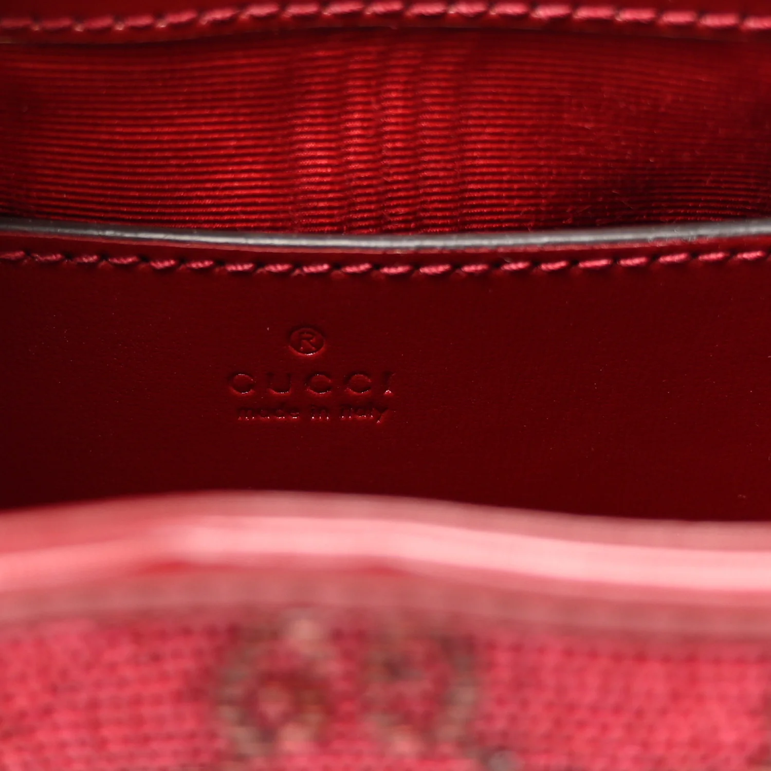 Calfskin Beaded Embroidery GG Monogram Mini Jackie 1961 Cherry Red - Image 6