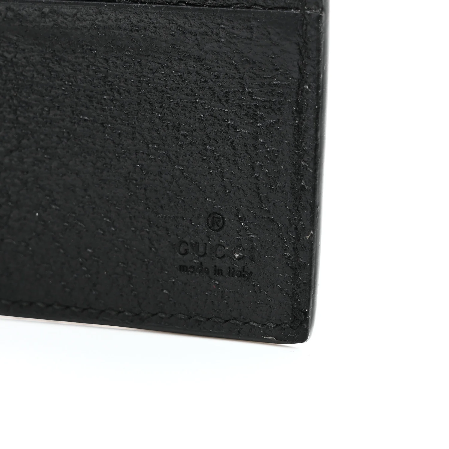 Calfskin Bee Star Bi-Fold Wallet Black - Image 6