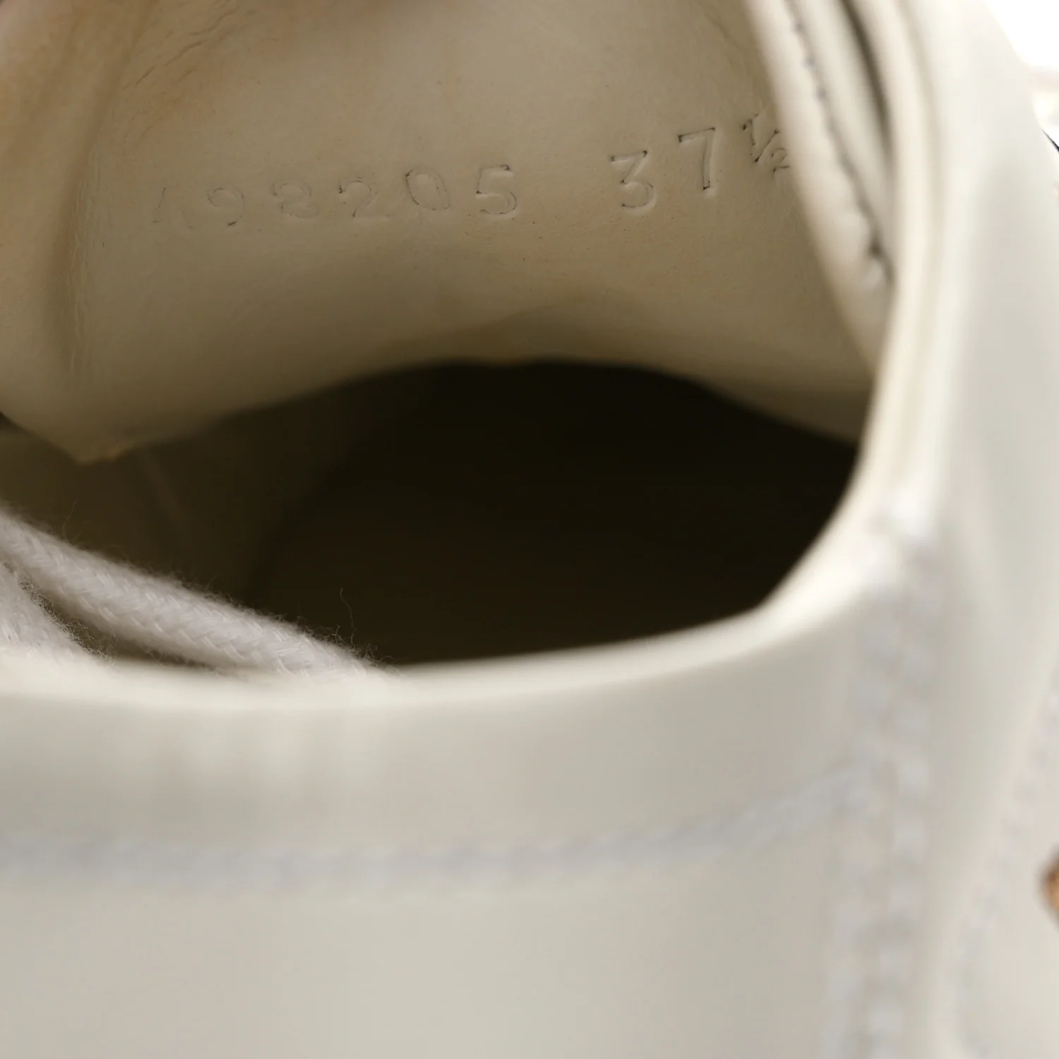 Calfskin Bee Star Embroidered Sylvie Web Ace Sneakers 37.5 White - Image 11