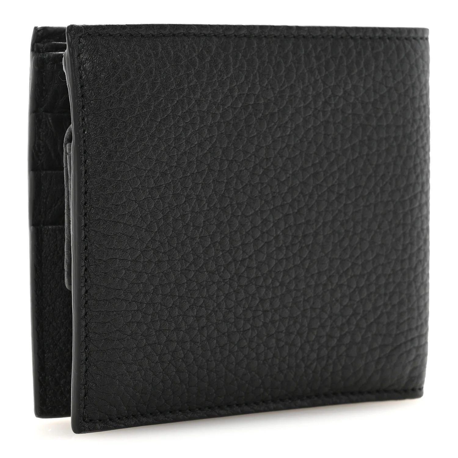 Calfskin Bi-Fold Wallet Black - Image 3