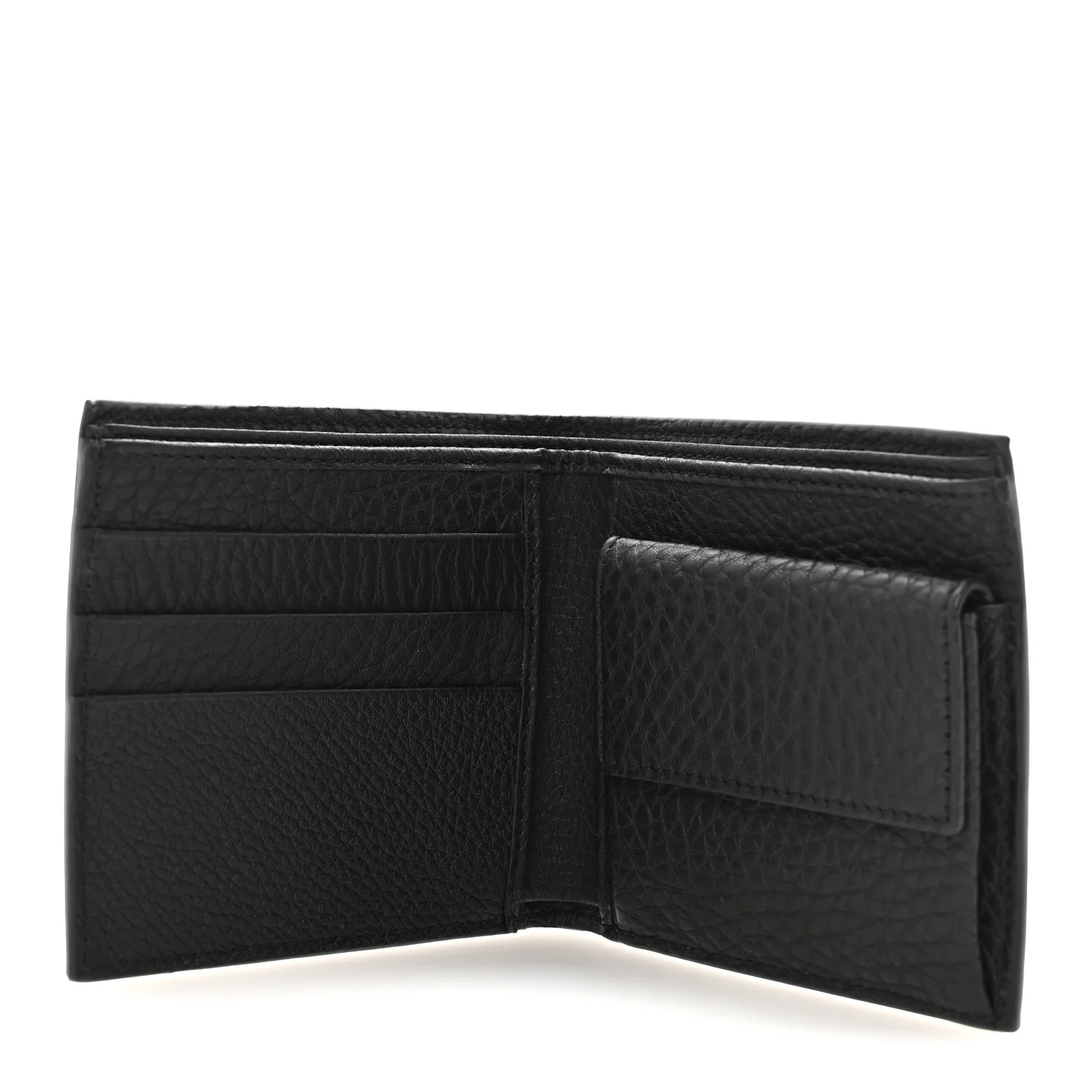 Calfskin Bi-Fold Wallet Black - Image 5