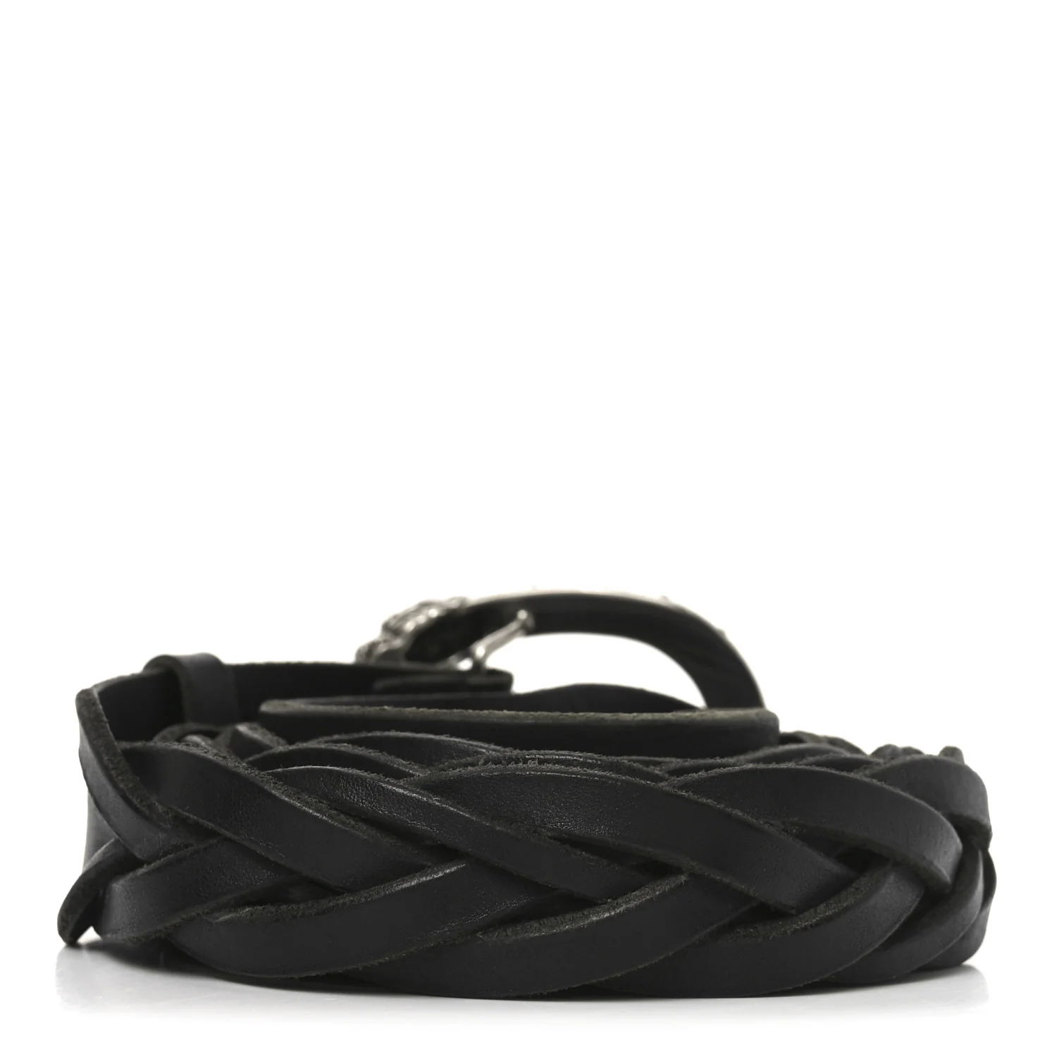 Calfskin Braided Dionysus Belt 115 46 Black - Image 2