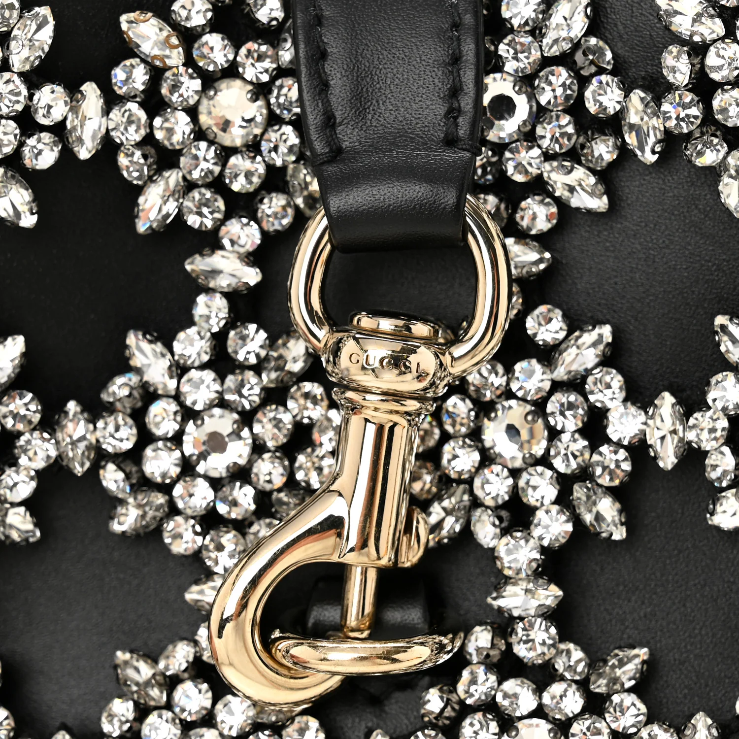 Calfskin Crystal Mini Jackie Notte Bag Black - Image 12