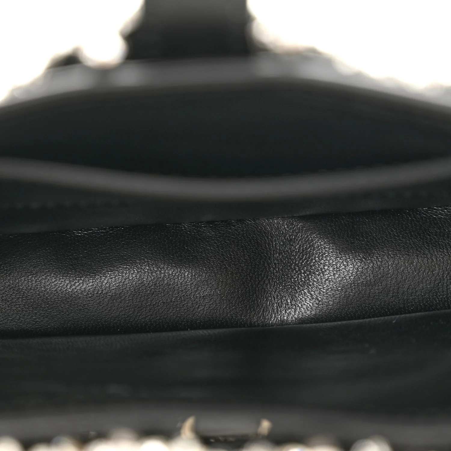 Calfskin Crystal Mini Jackie Notte Bag Black - Image 5