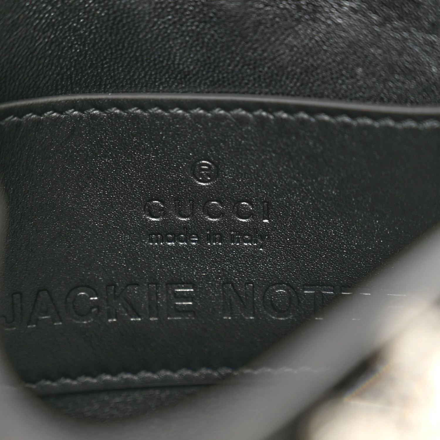 Calfskin Crystal Mini Jackie Notte Bag Black - Image 6