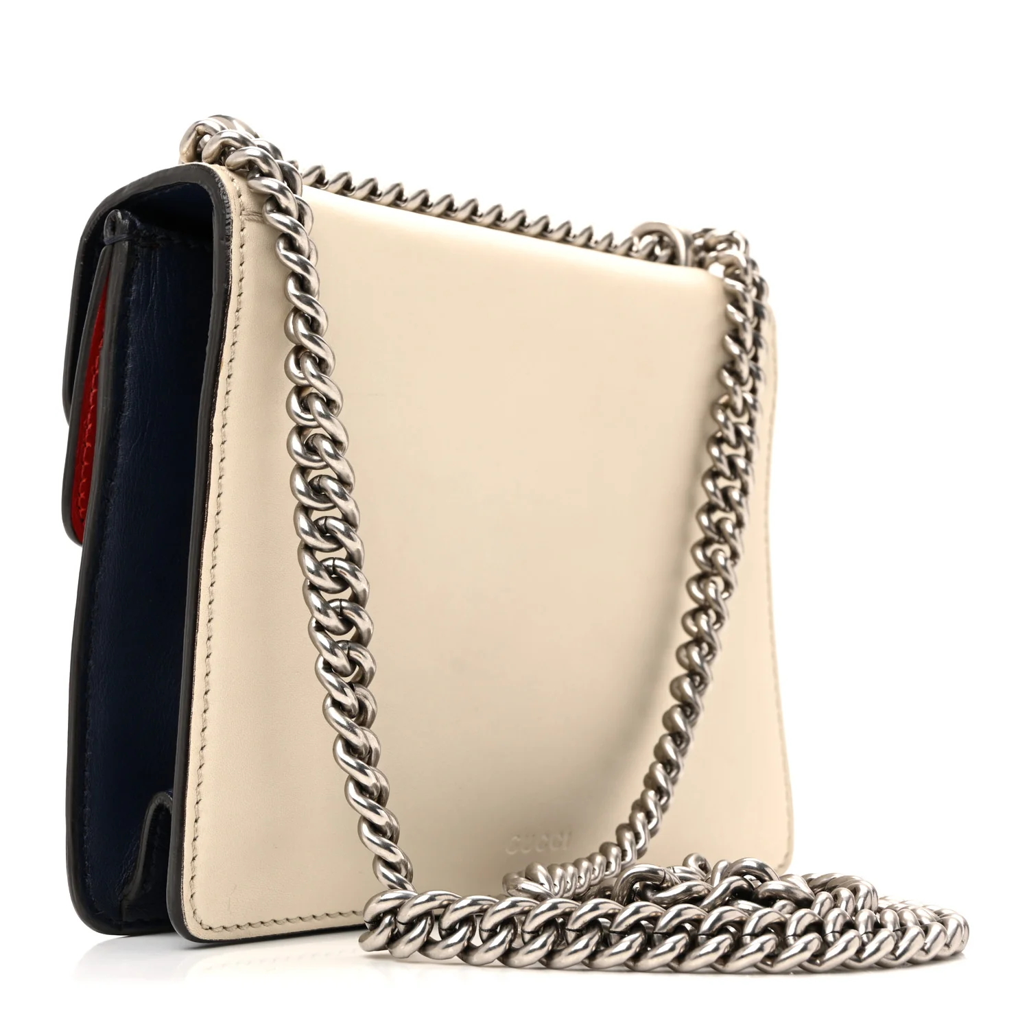 Calfskin Crystal Snake Embroidered Mini Dionysus Shoulder Bag Mystic White Hibiscus Red Blue Agata - Image 7