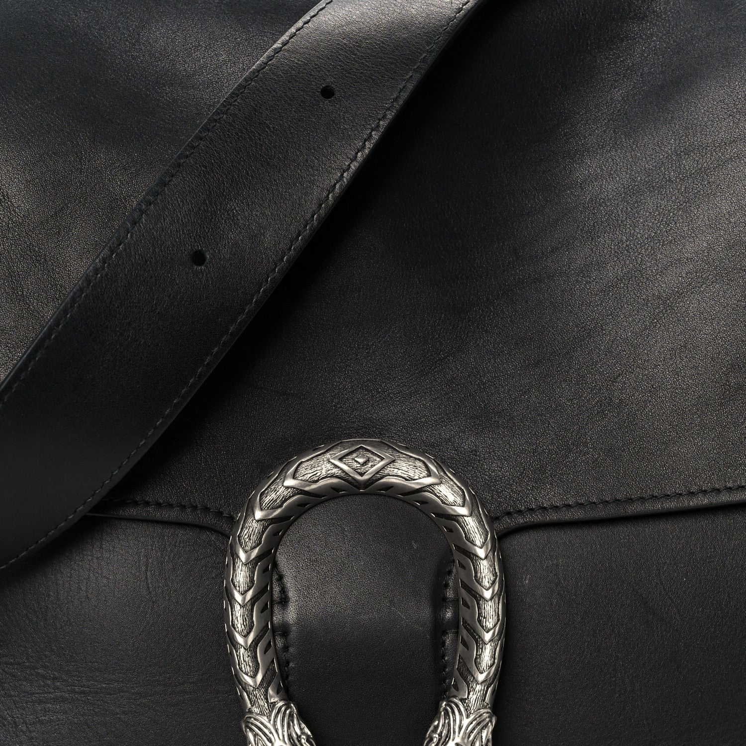 Calfskin Dionysus Messenger Bag Black - Image 9