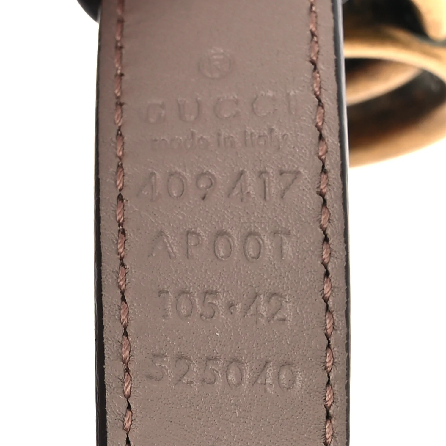 Calfskin Double G 20mm Belt 105 42 Porcelain Rose - Image 5