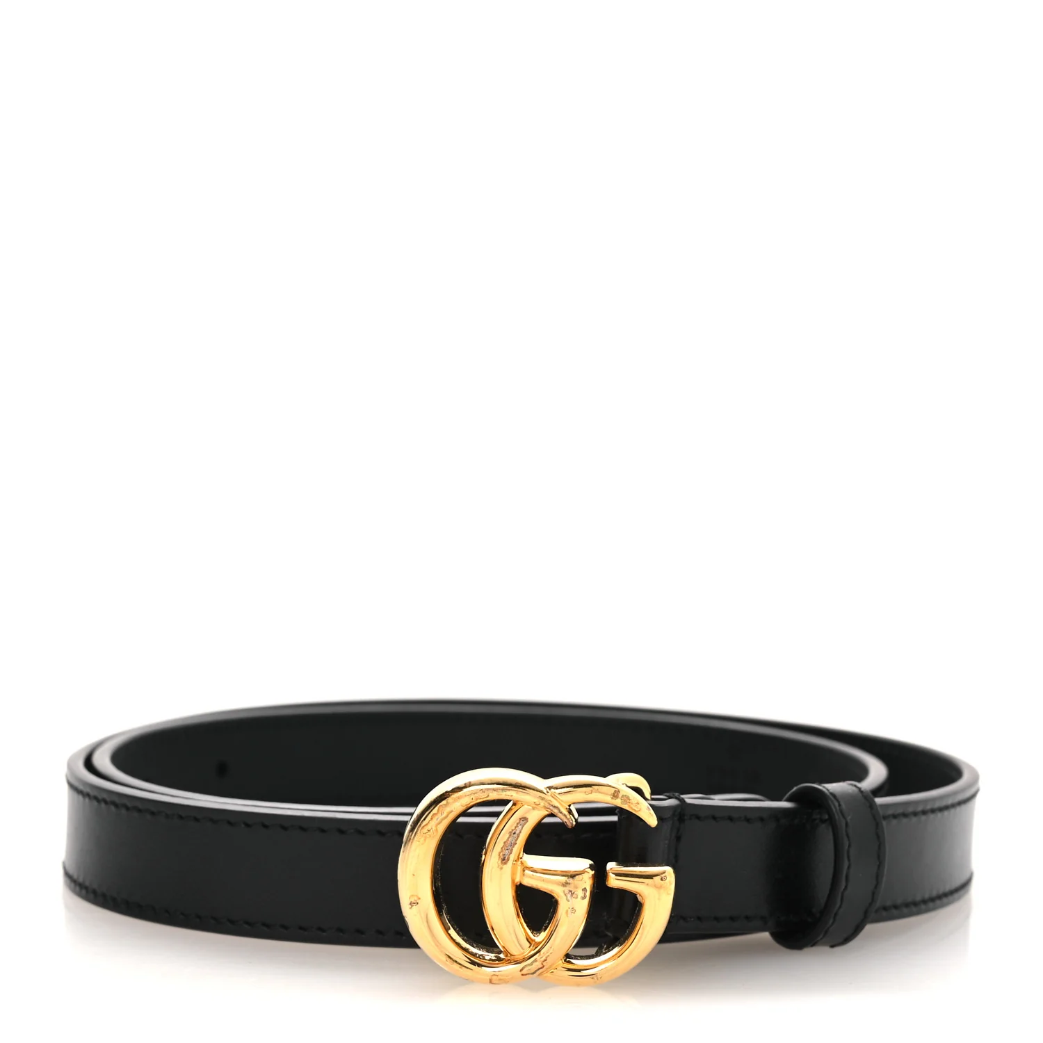 Calfskin Double G 20mm Belt 80 32 Black