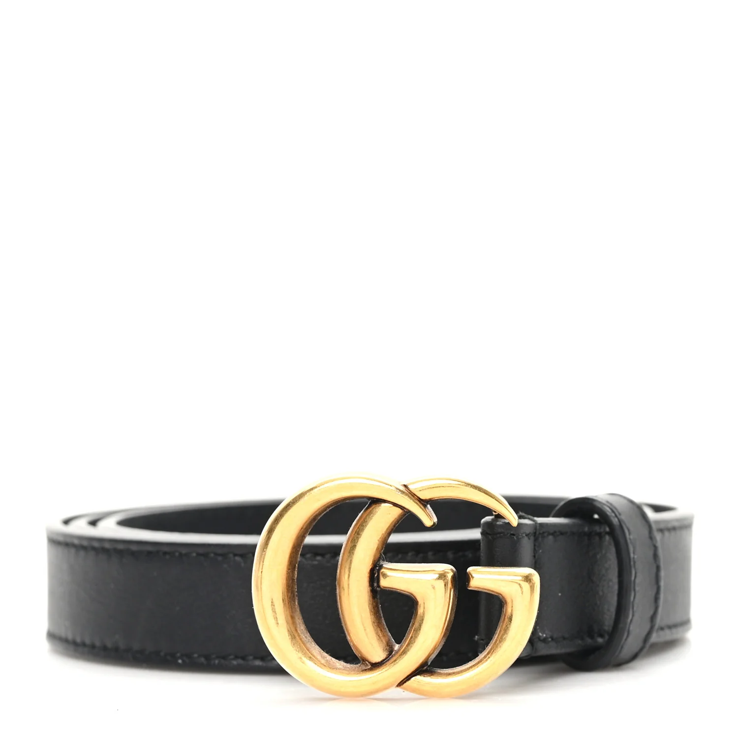 Calfskin Double G 20mm Belt 80 32 Black
