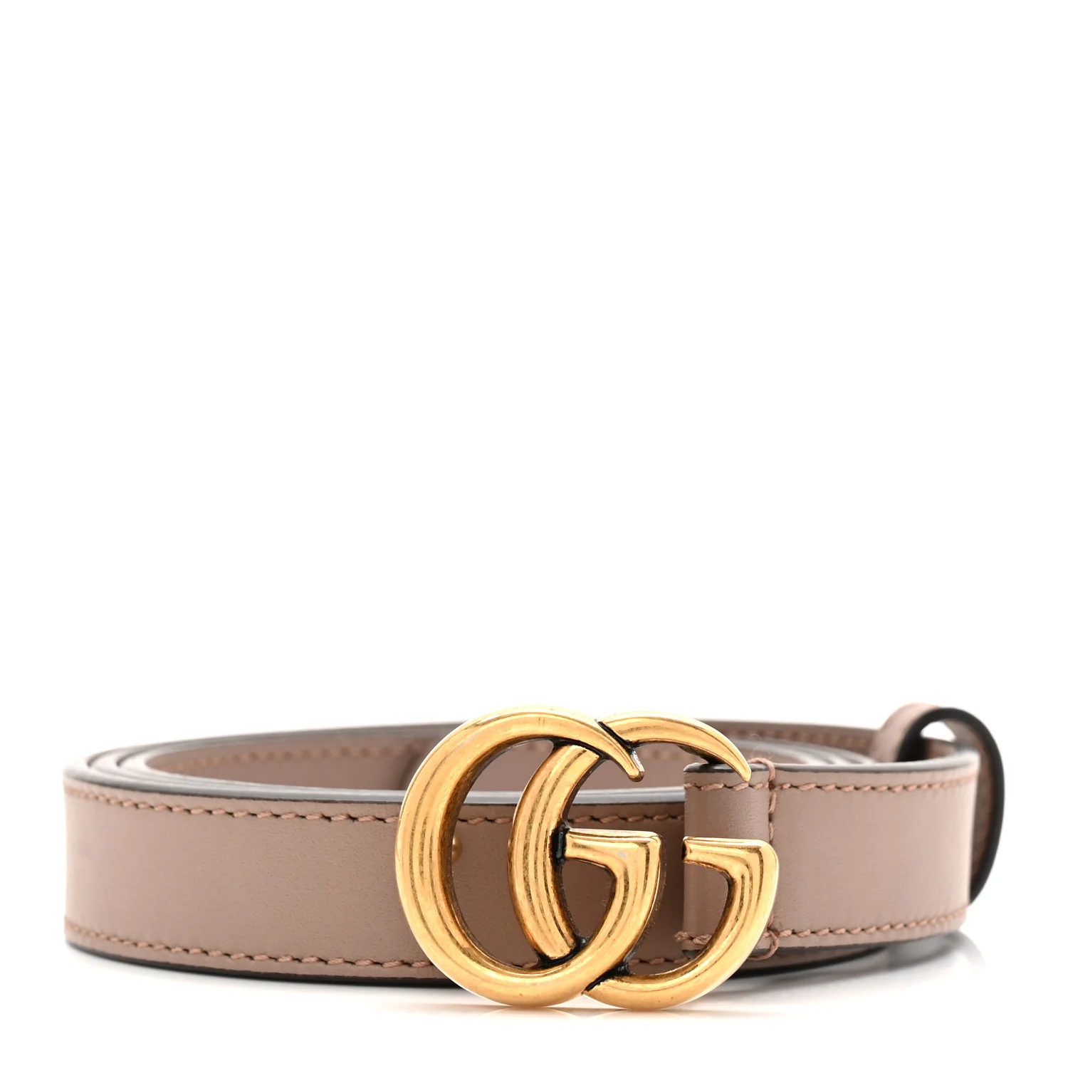Calfskin Double G 20mm Belt 85 34 Porcelain Rose