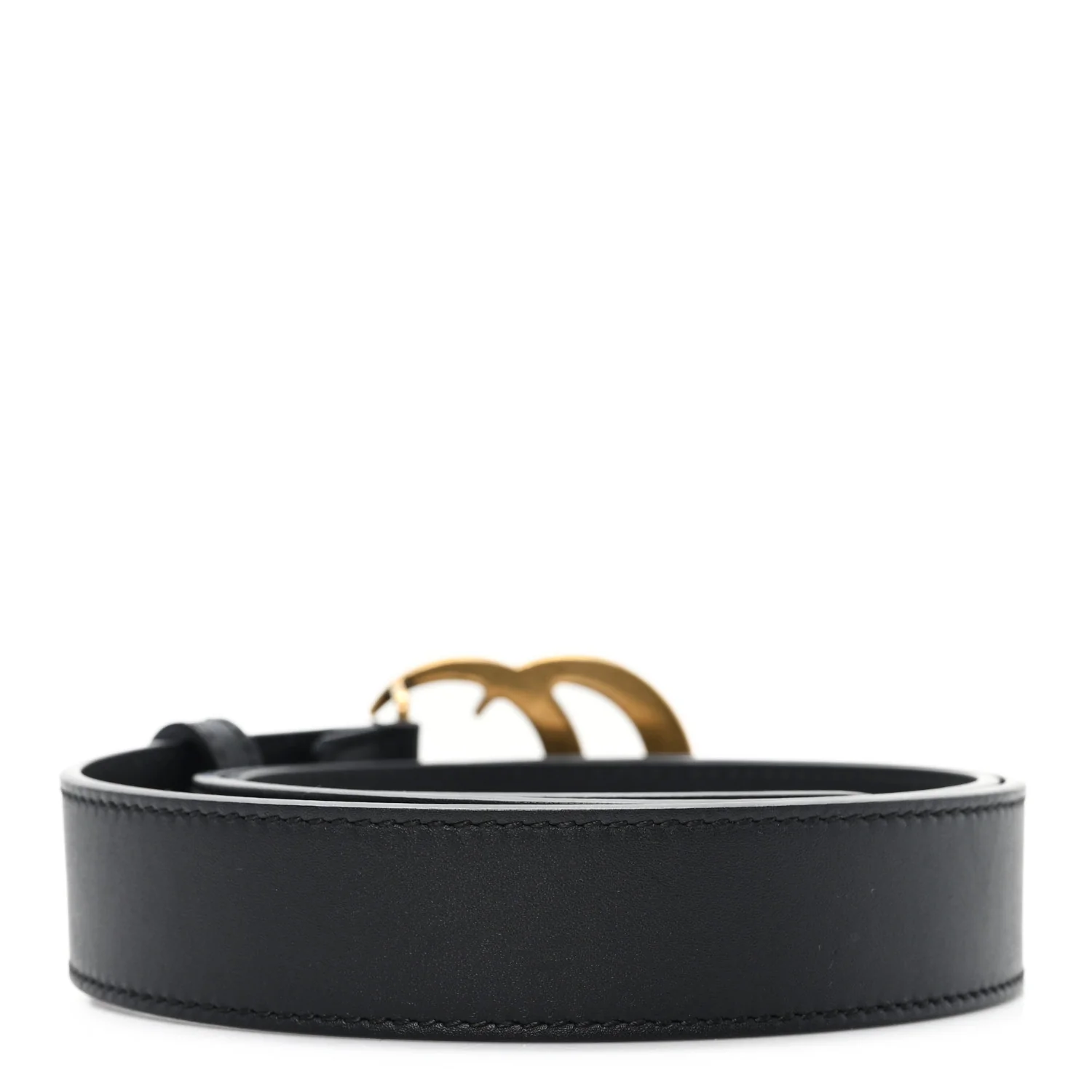 Calfskin Double G 25mm Belt 85 34 Black - Image 2