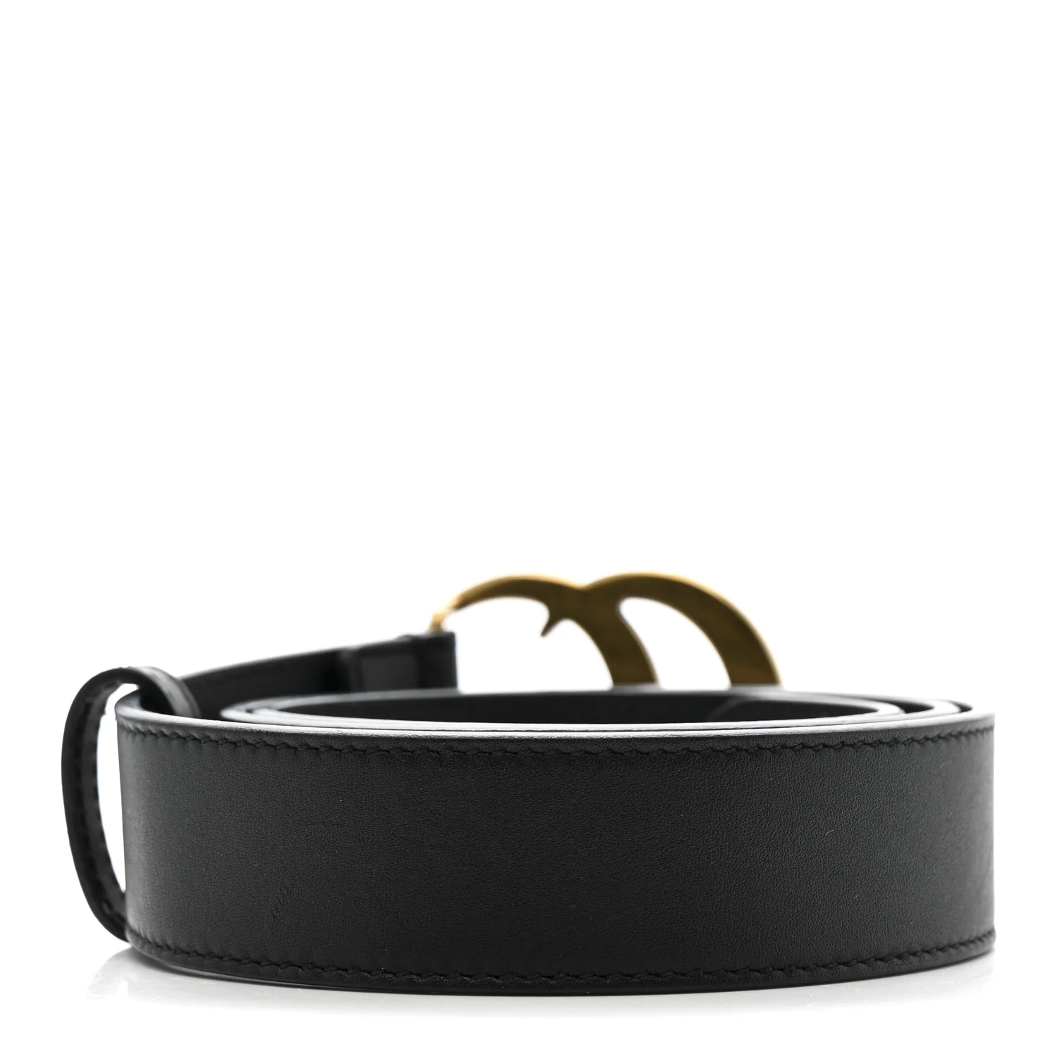 Calfskin Double G 30mm Belt 75 30 Black - Image 2