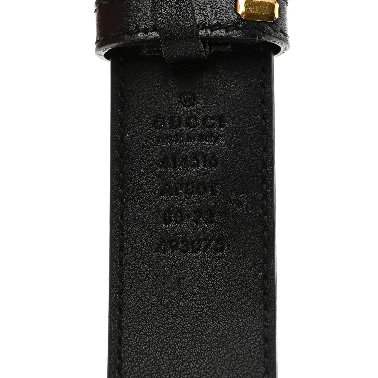 Calfskin Double G 30mm Belt 80 32 Black - Image 3