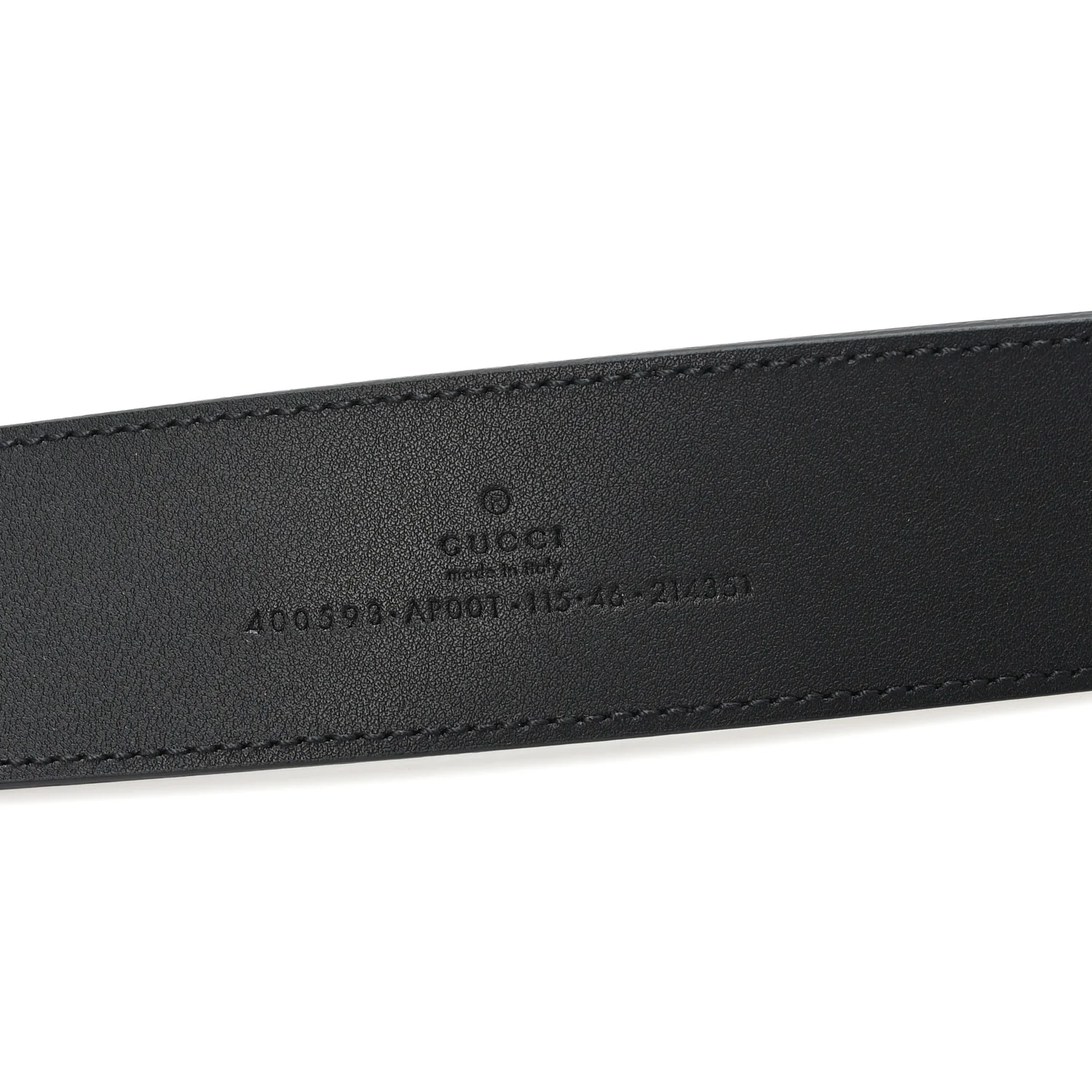 Calfskin Double G 40mm Belt 115 46 Black - Image 3
