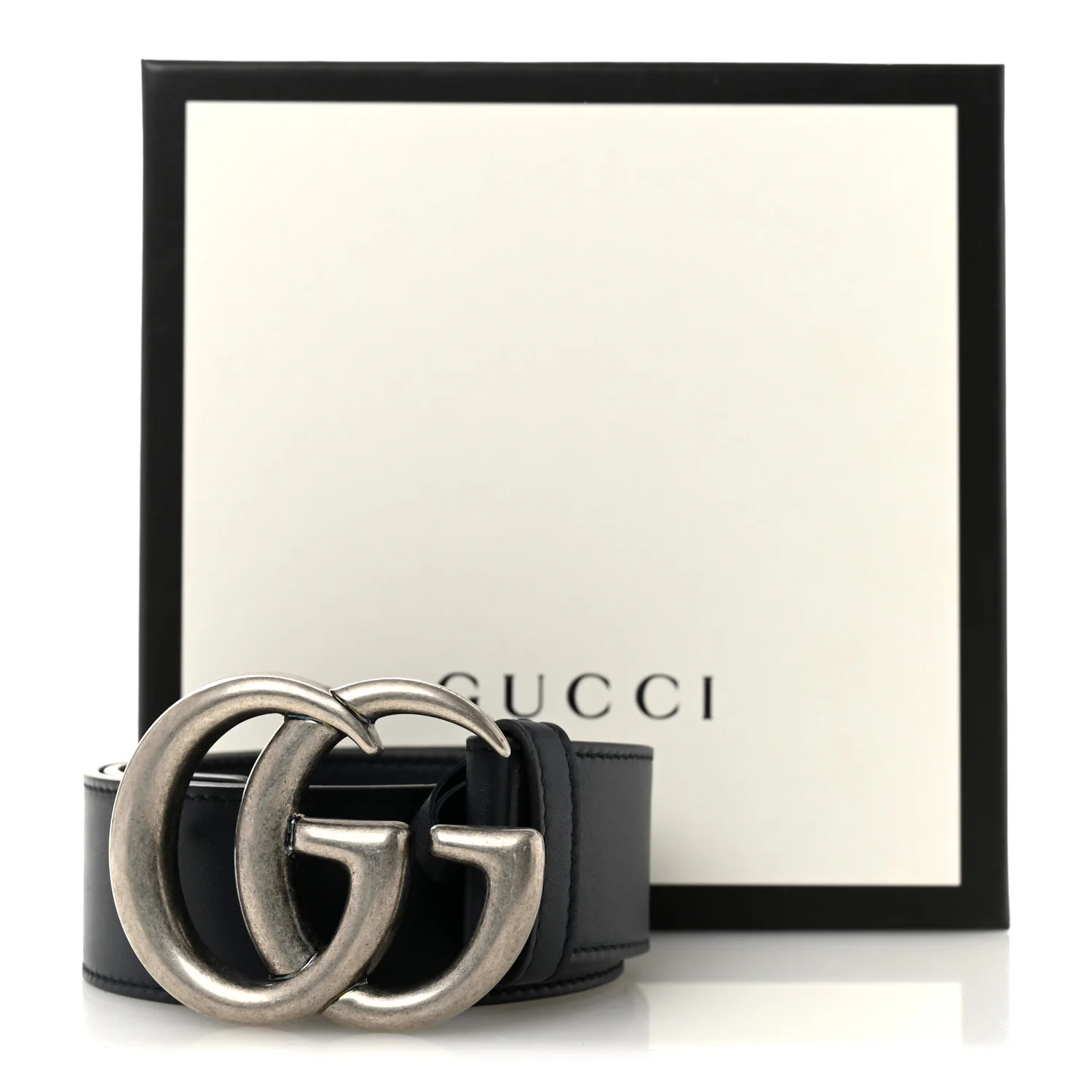 Calfskin Double G 40mm Belt 75 30 Blue - Image 6