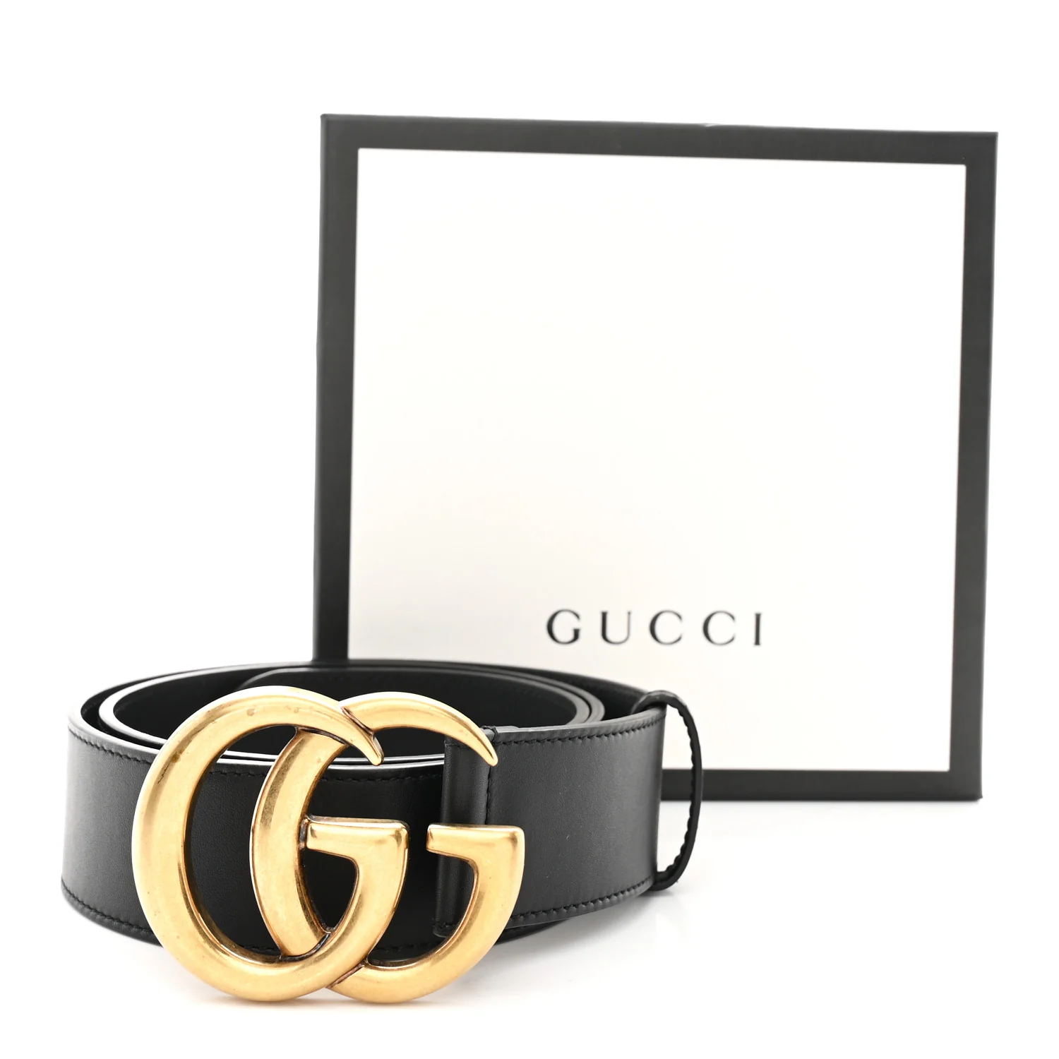Calfskin Double G 40mm Belt 85 34 Black - Image 6