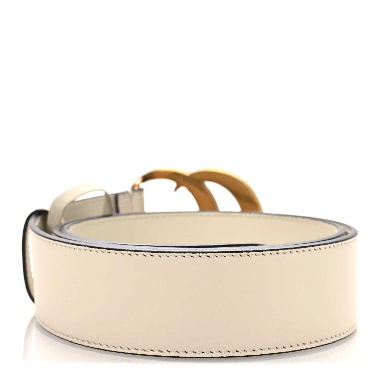 Calfskin Double G 40mm Belt 85 34 Mystic White - Image 2