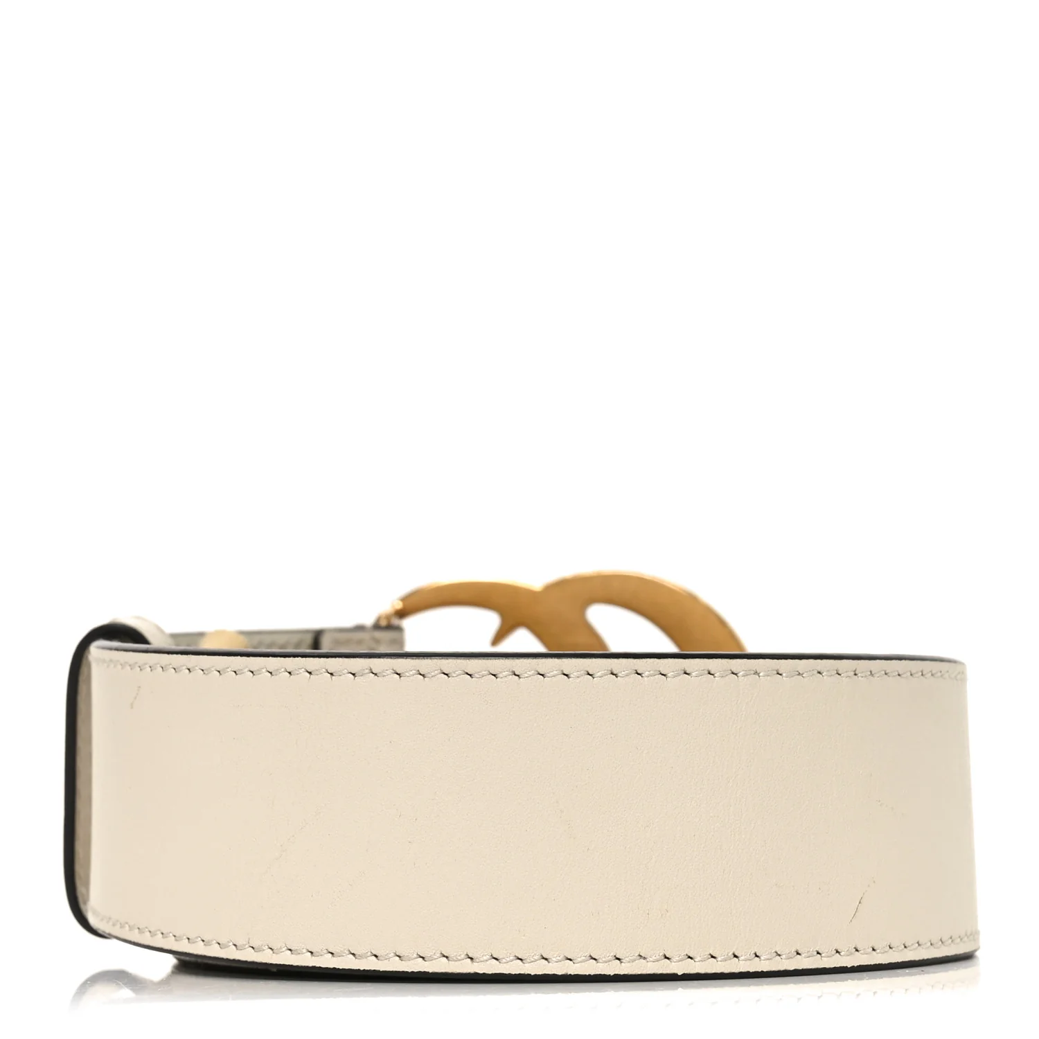 Calfskin Double G 40mm Belt 85 34 Mystic White - Image 2