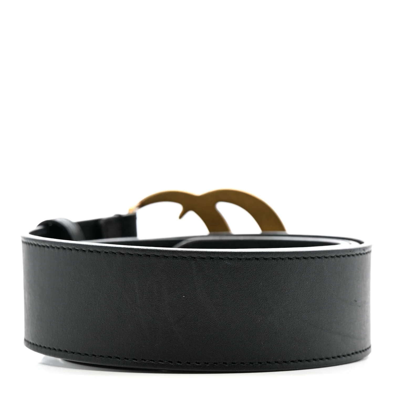 Calfskin Double G 85 34 Belt Black - Image 2