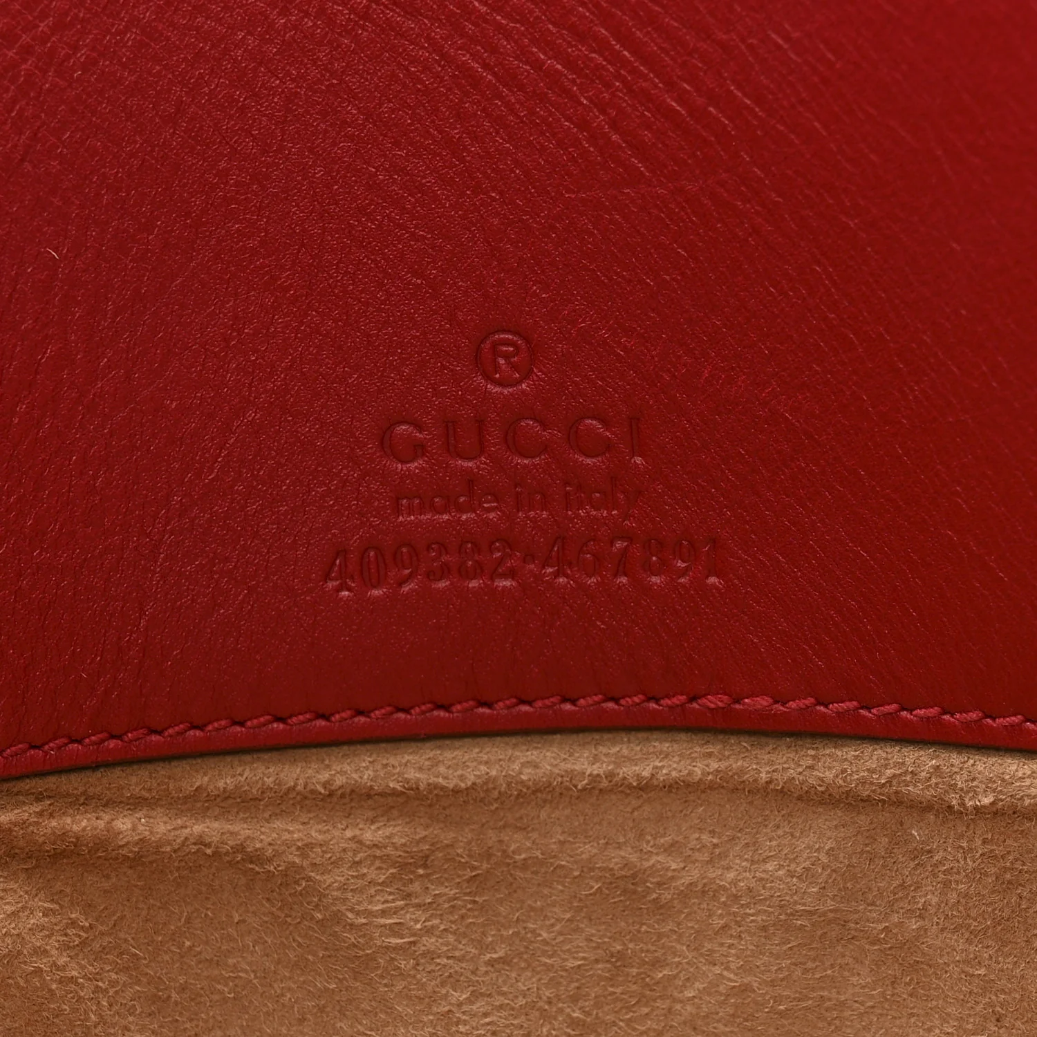 Calfskin Embossed XL Clutch Red - Image 6