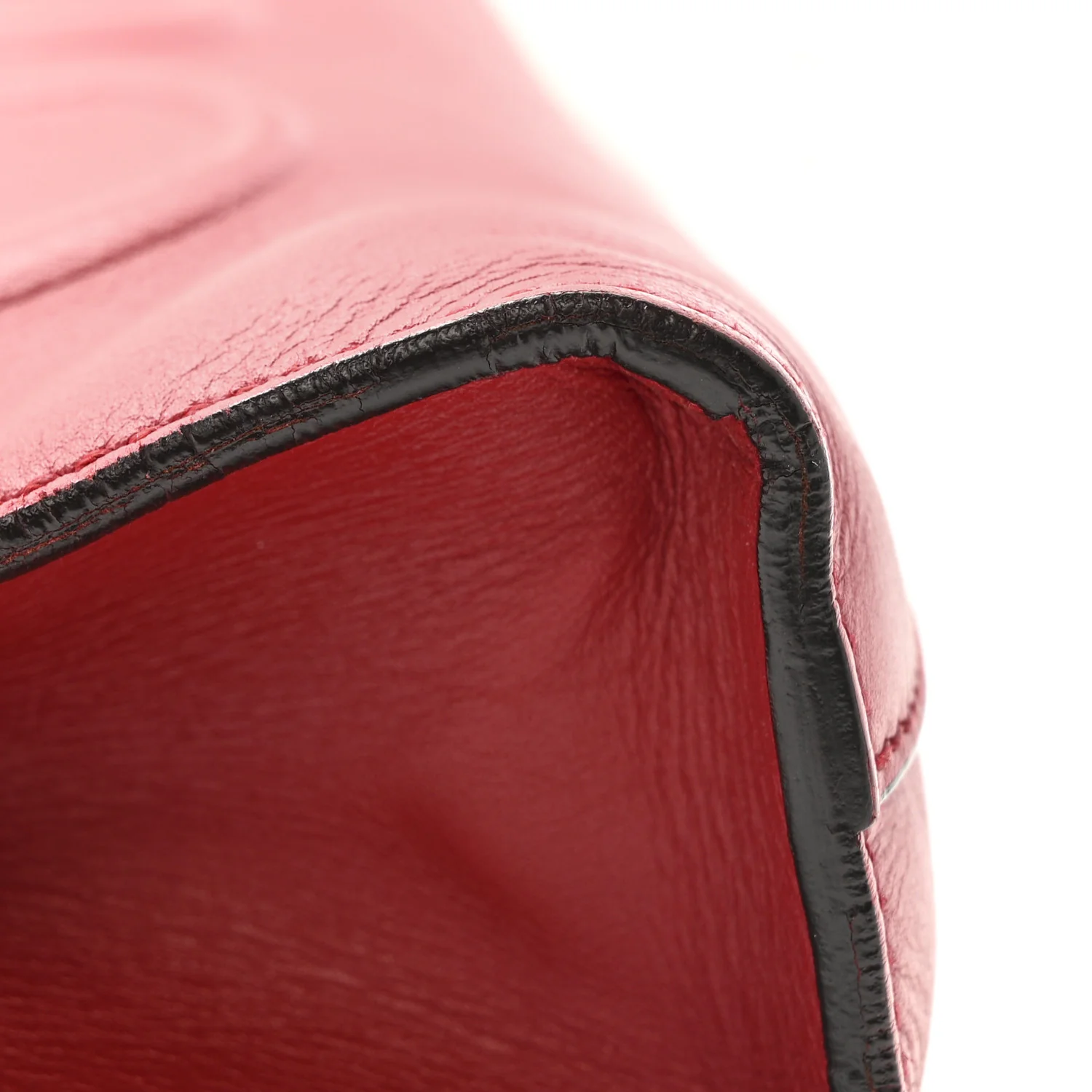 Calfskin Embossed XL Clutch Red - Image 7