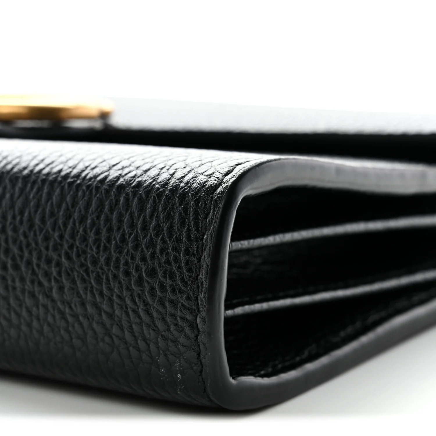 Calfskin GG Marmont Chain Wallet Black - Image 10