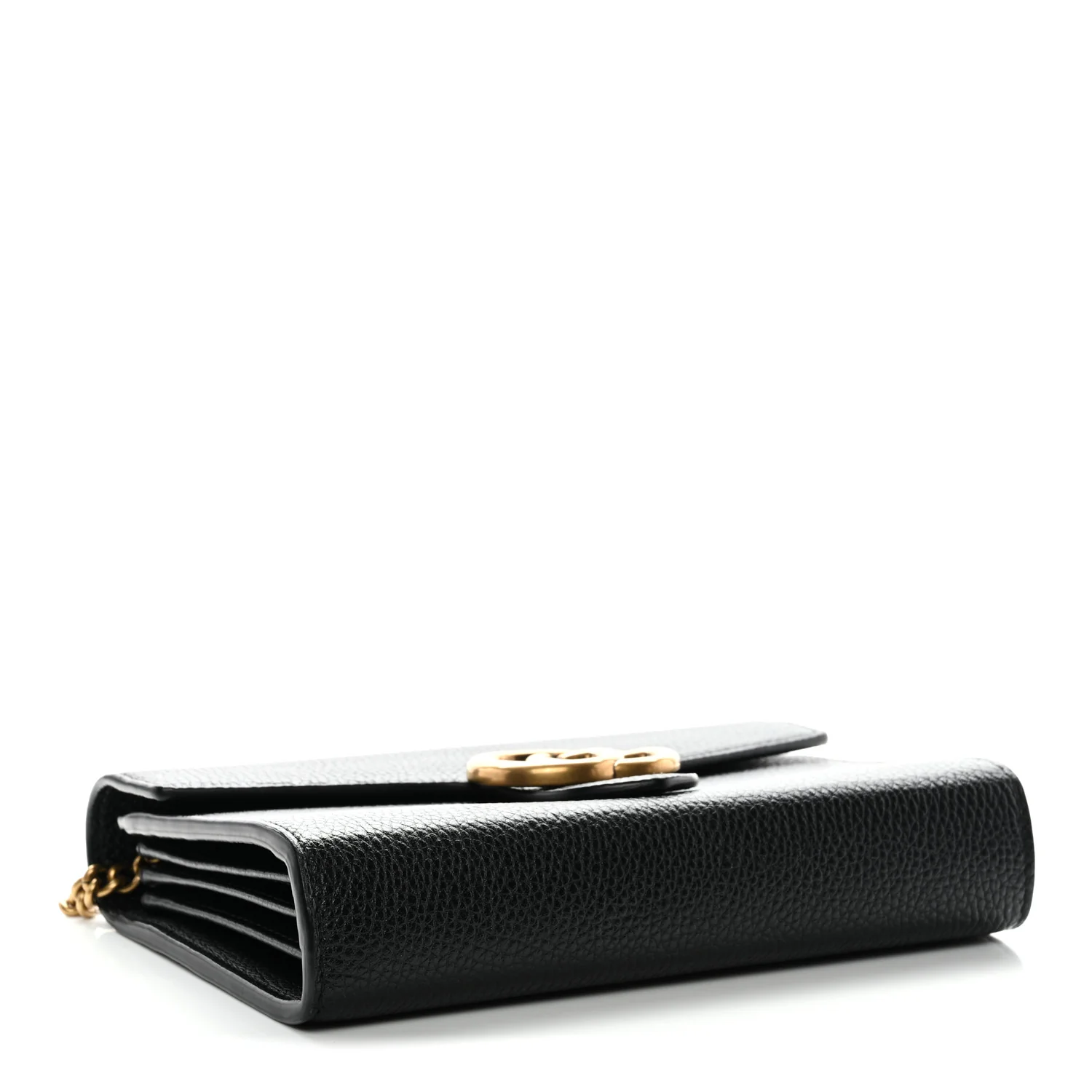 Calfskin GG Marmont Chain Wallet Black - Image 4