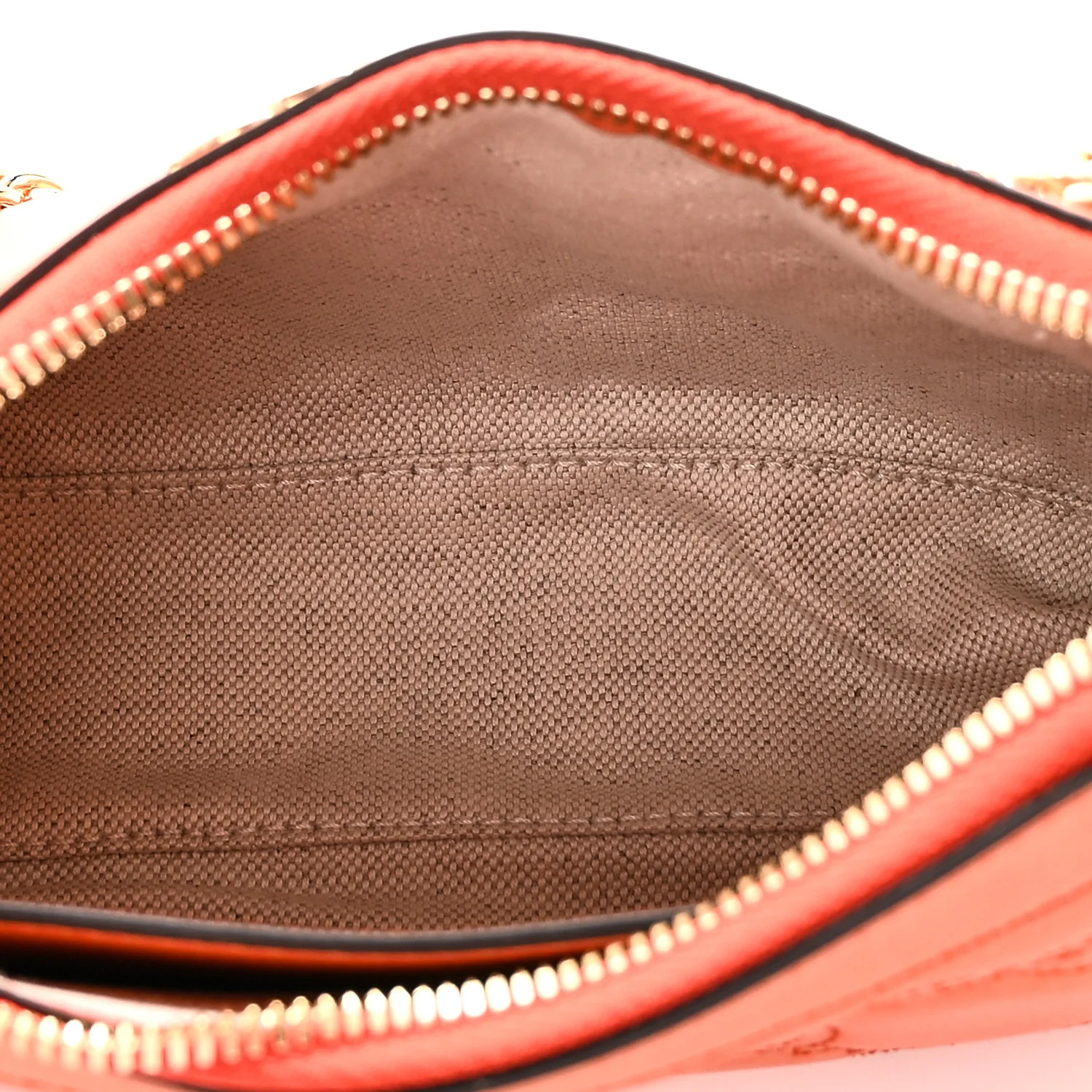 Calfskin GG Matelasse Chain Handbag Deep Orange Natural - Image 5