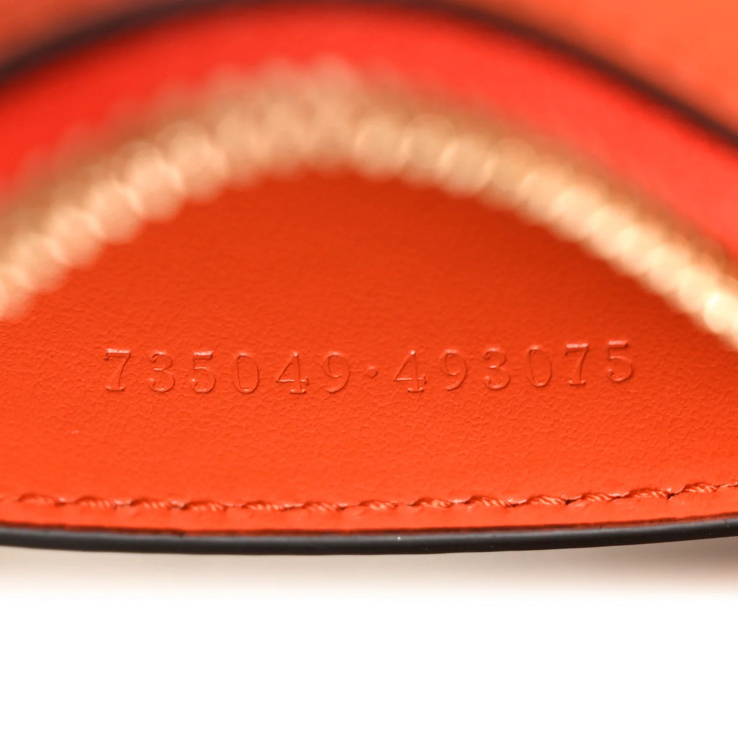 Calfskin GG Matelasse Chain Handbag Deep Orange Natural - Image 7