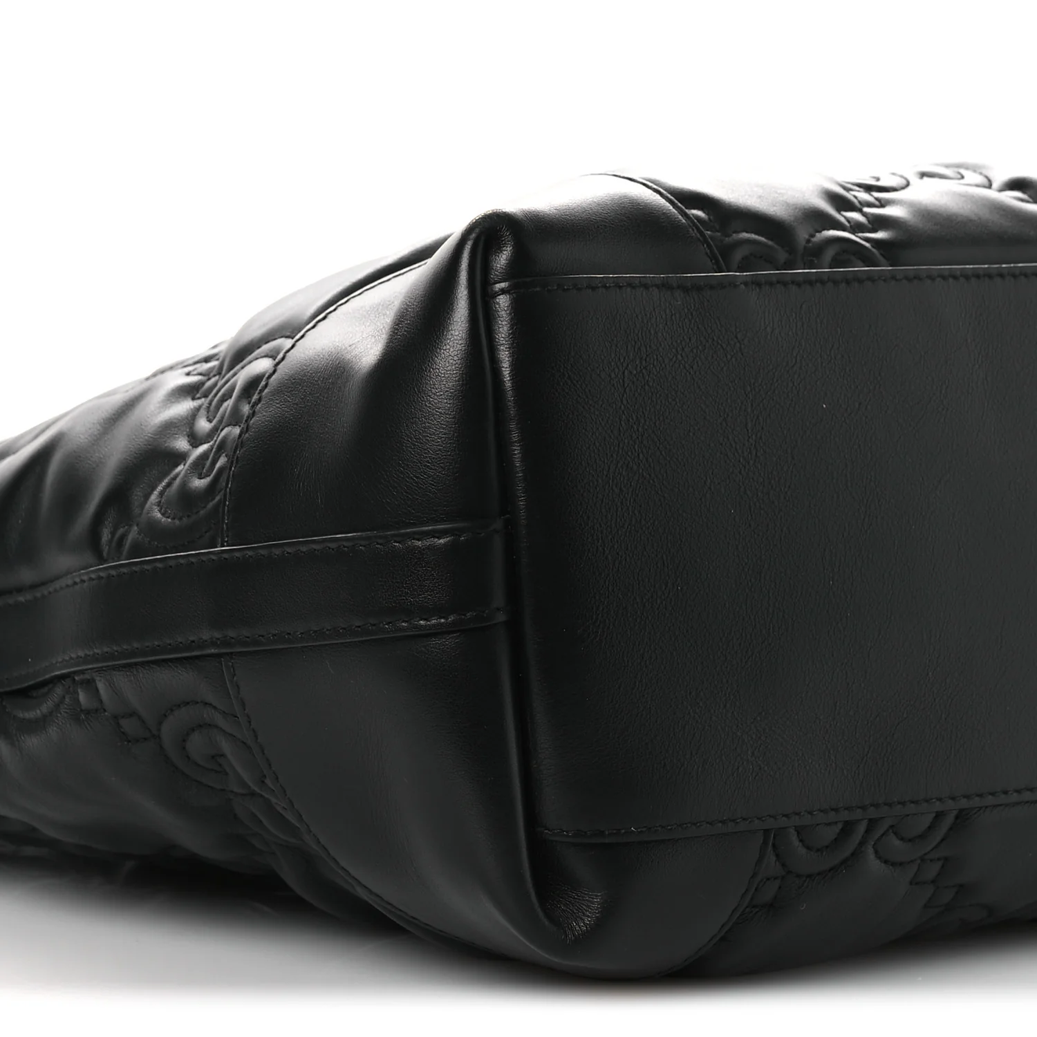 Calfskin GG Matelasse Medium Ophidia Shopping Tote Black - Image 9