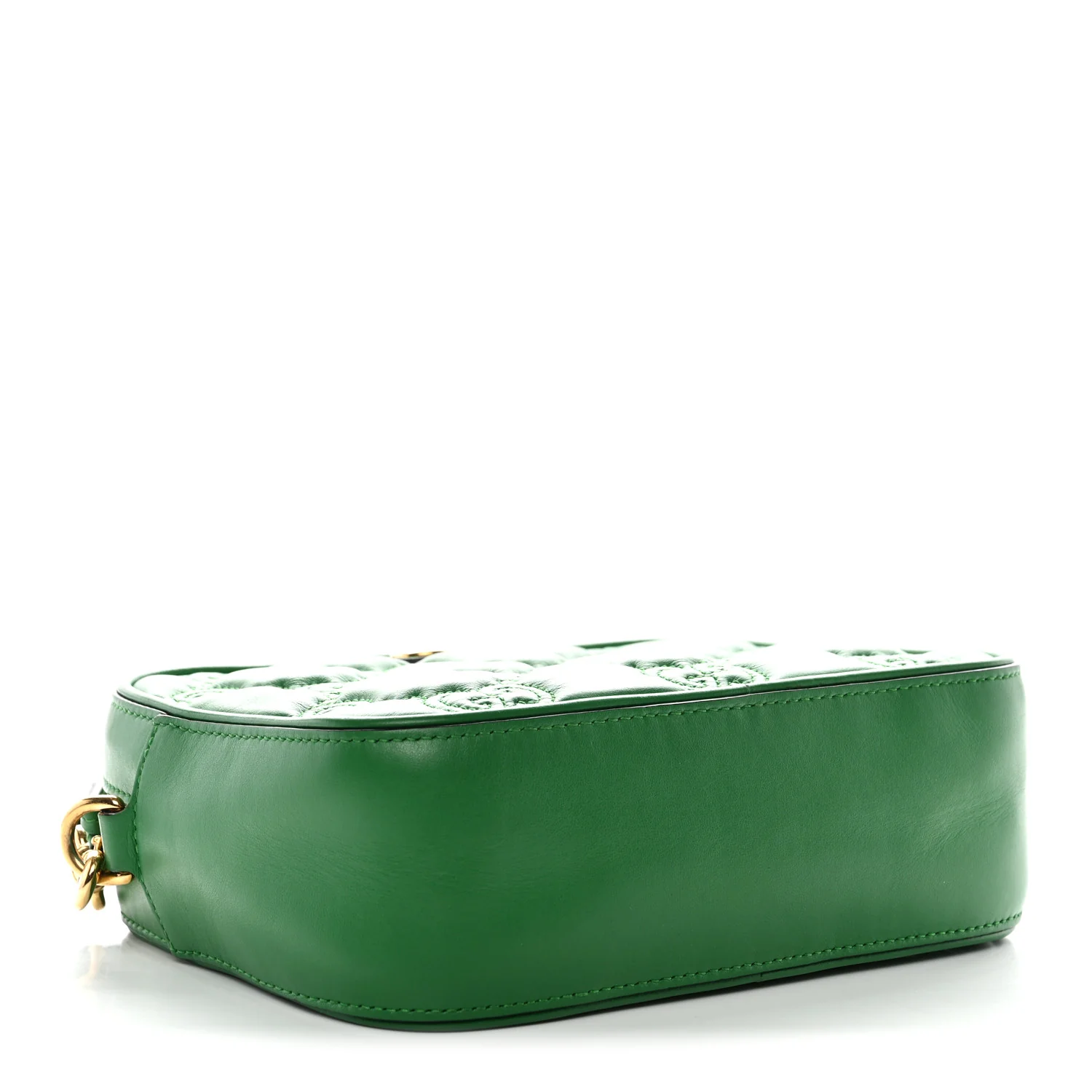 Calfskin GG Matelasse Shoulder Bag Spring Green Natural - Image 4