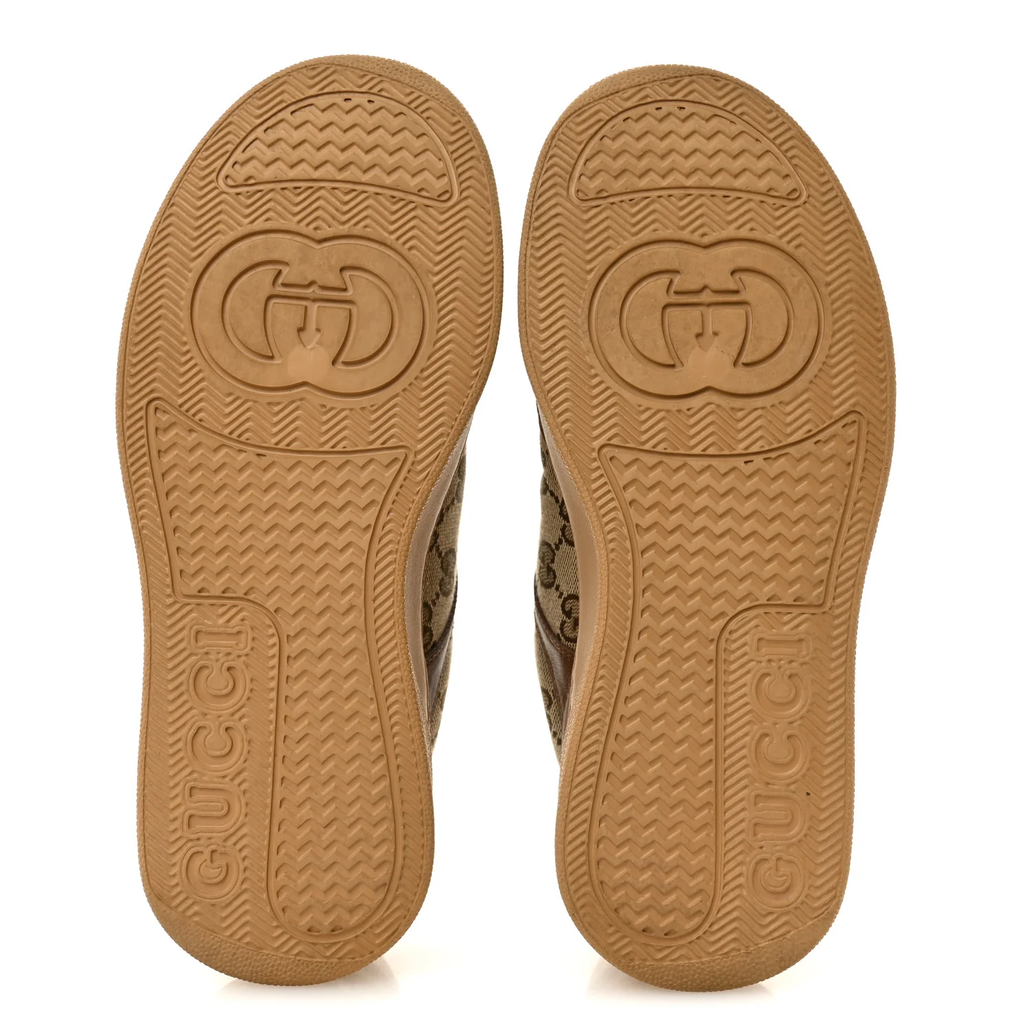Calfskin GG Monogram Womens Platform 55mm Sneakers 38.5 Hezelnut Beige Ebony Mystic White - Image 6