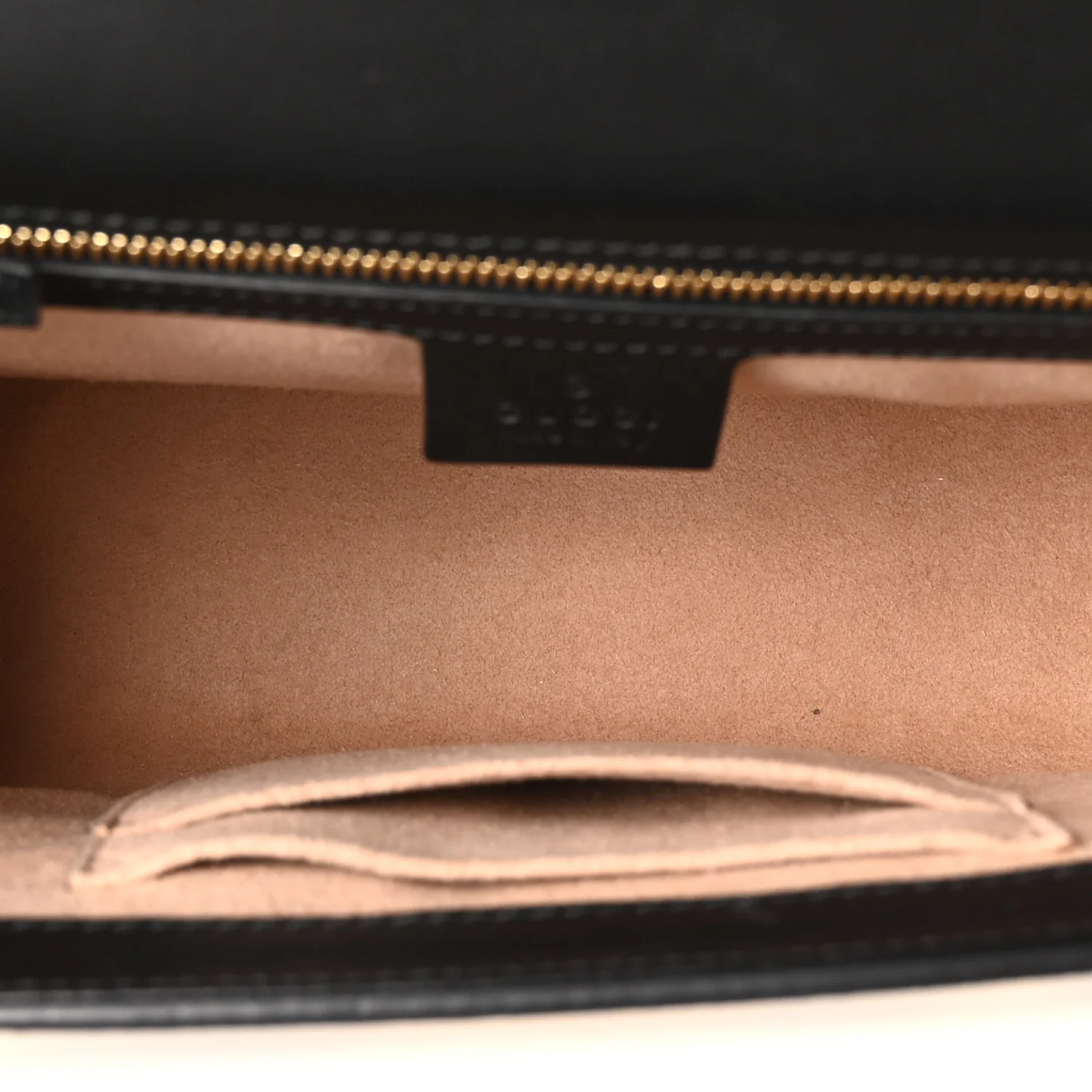 Calfskin GG Supreme Monogram Medium Padlock Shoulder Bag Black Gold - Image 5