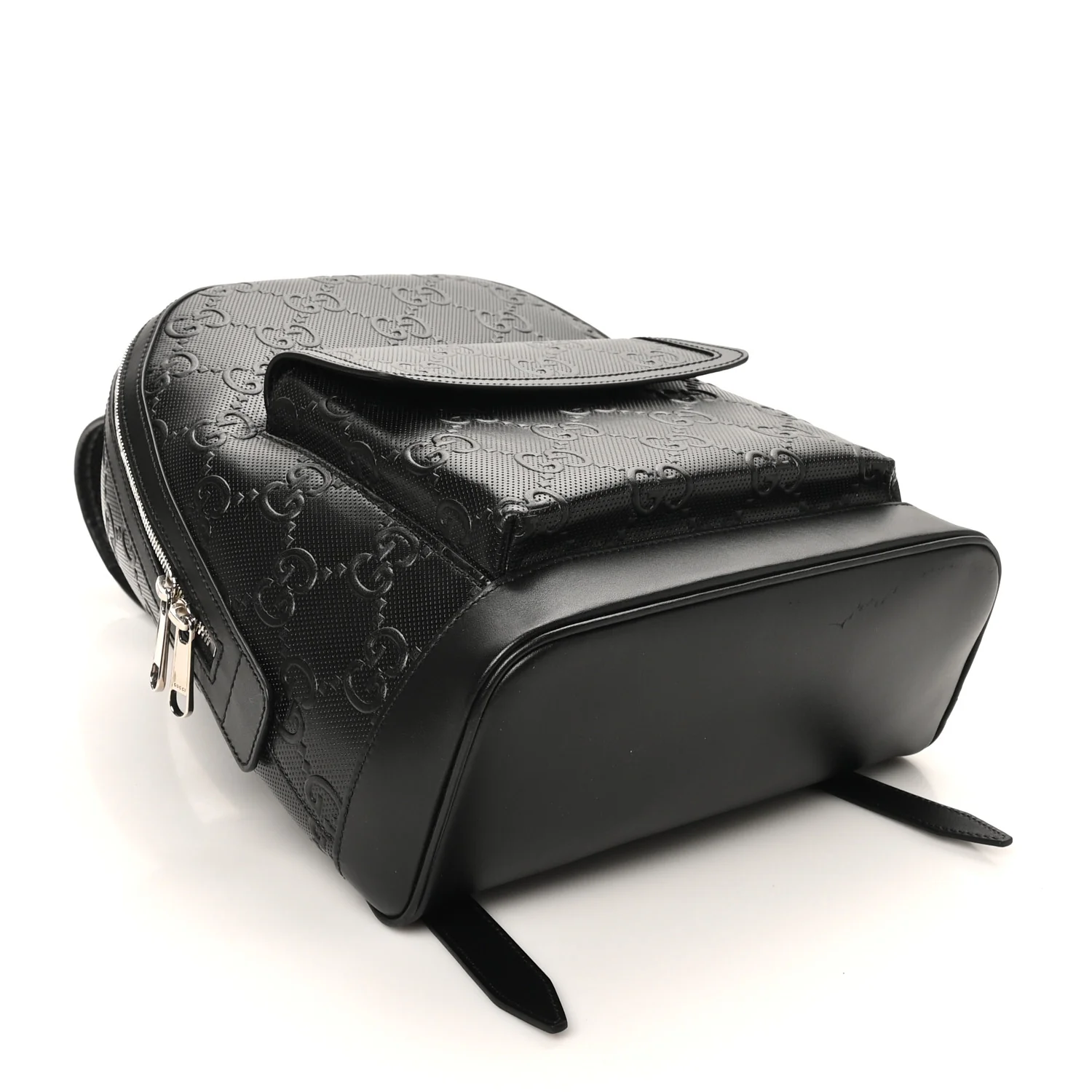 Calfskin GG Tennis Embossed Backpack Black - Image 4