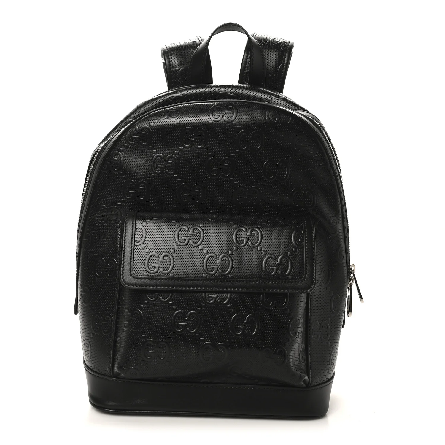Calfskin GG Tennis Embossed Backpack Black