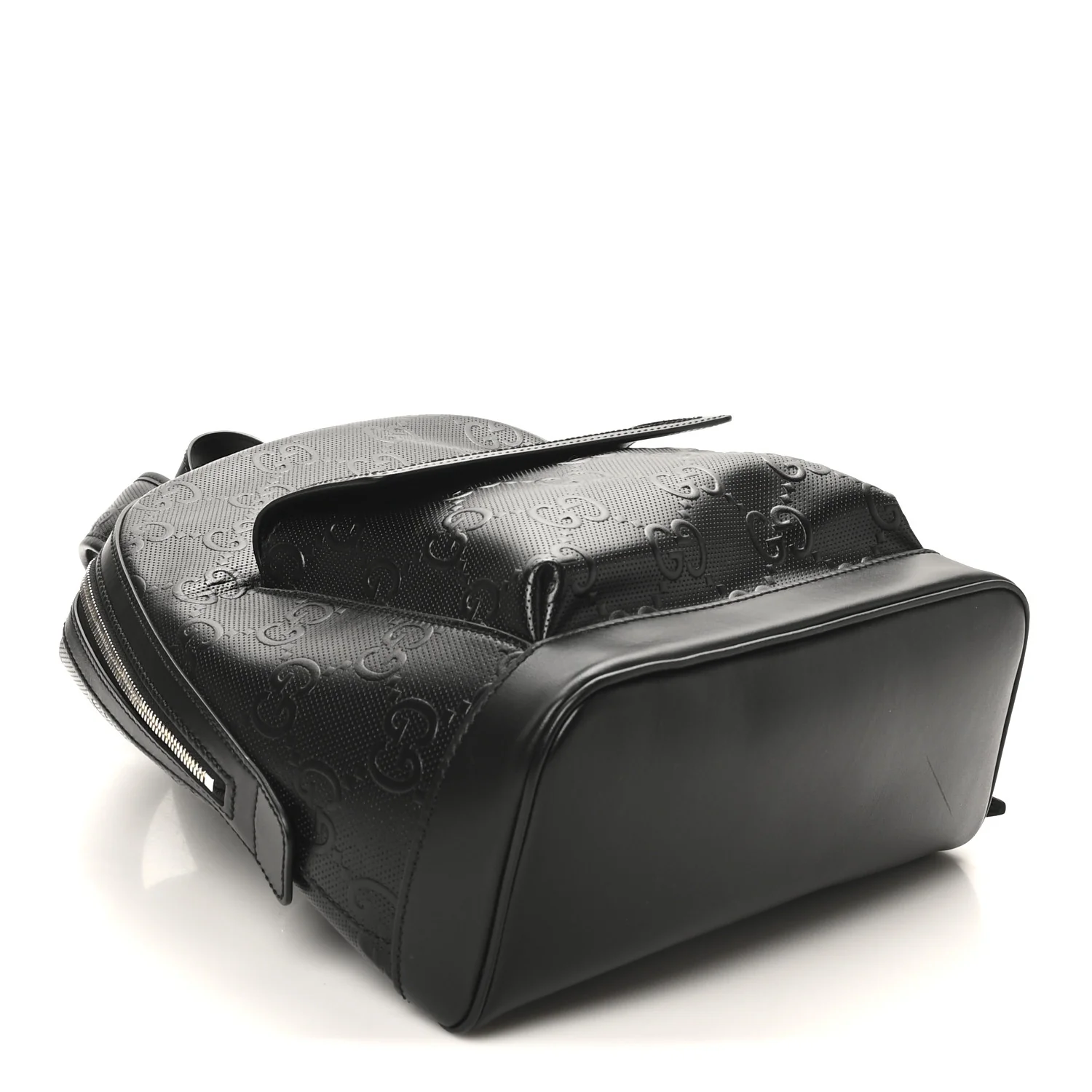 Calfskin GG Tennis Embossed Backpack Black - Image 4