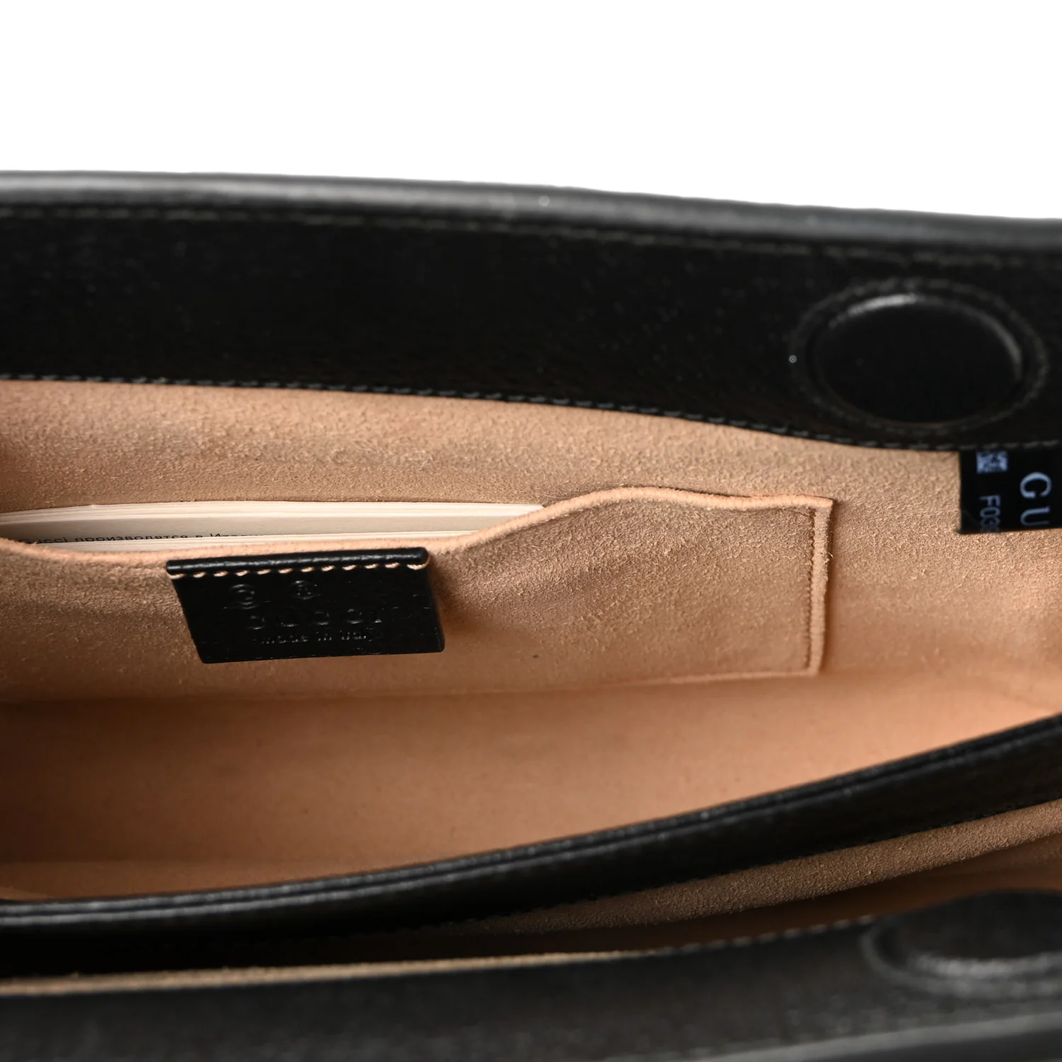 Calfskin GG Web Small Ophidia Chain Shoulder Bag Black - Image 5