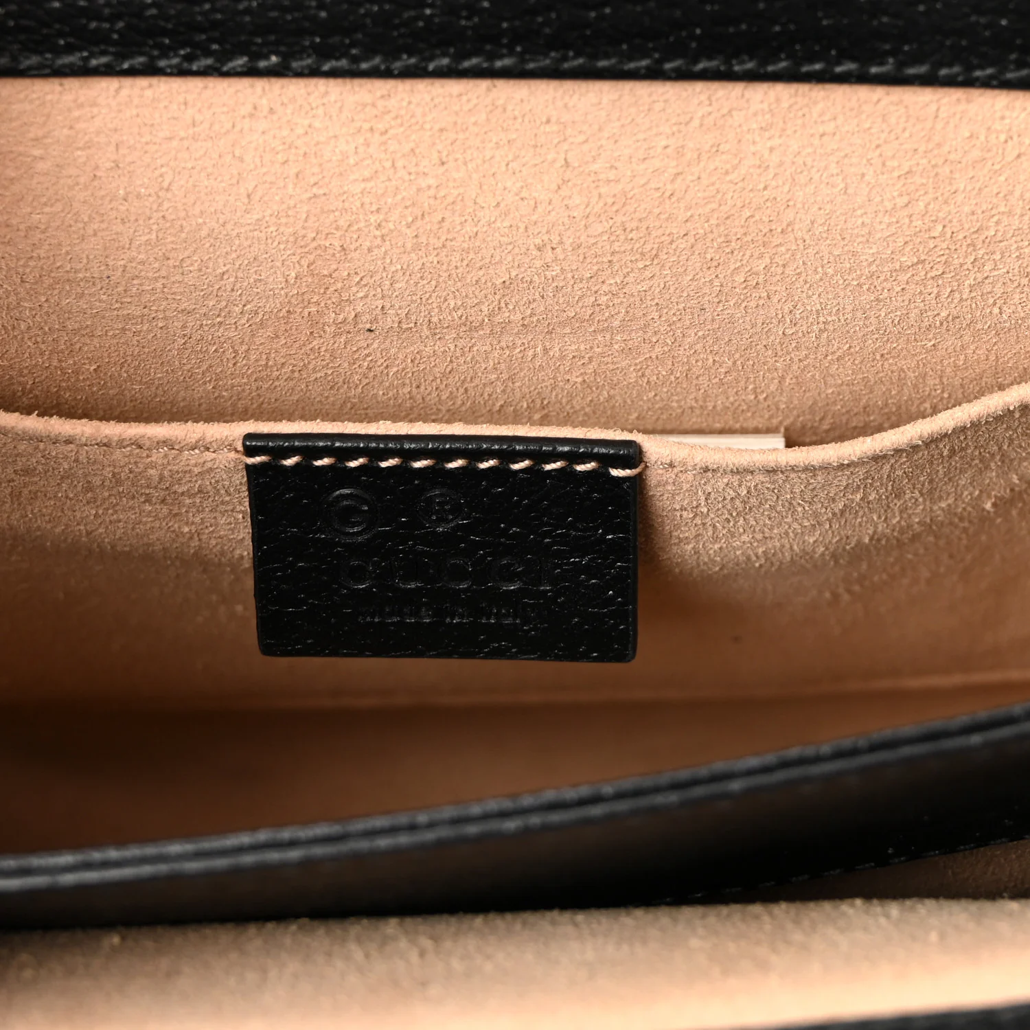 Calfskin GG Web Small Ophidia Chain Shoulder Bag Black - Image 6