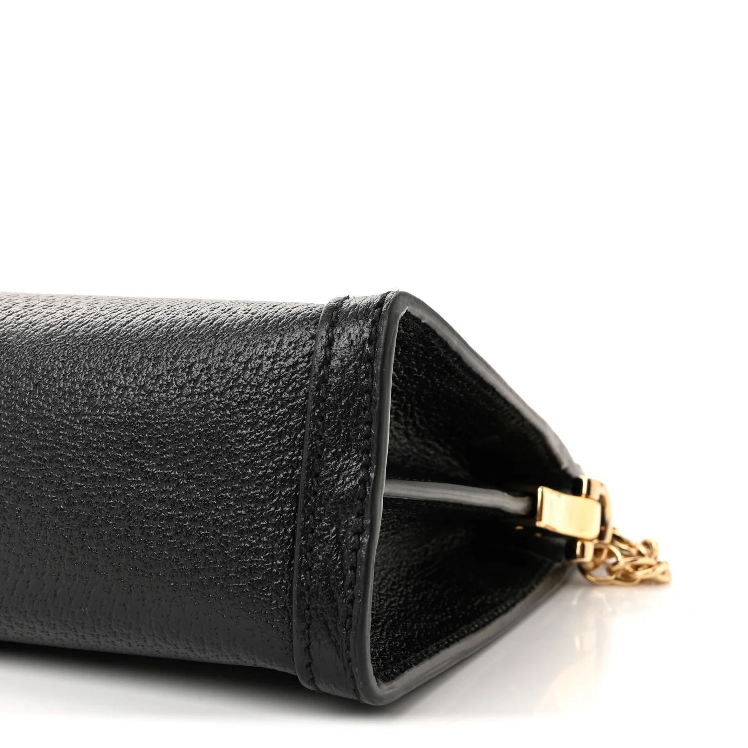 Calfskin GG Web Small Ophidia Chain Shoulder Bag Black - Image 9