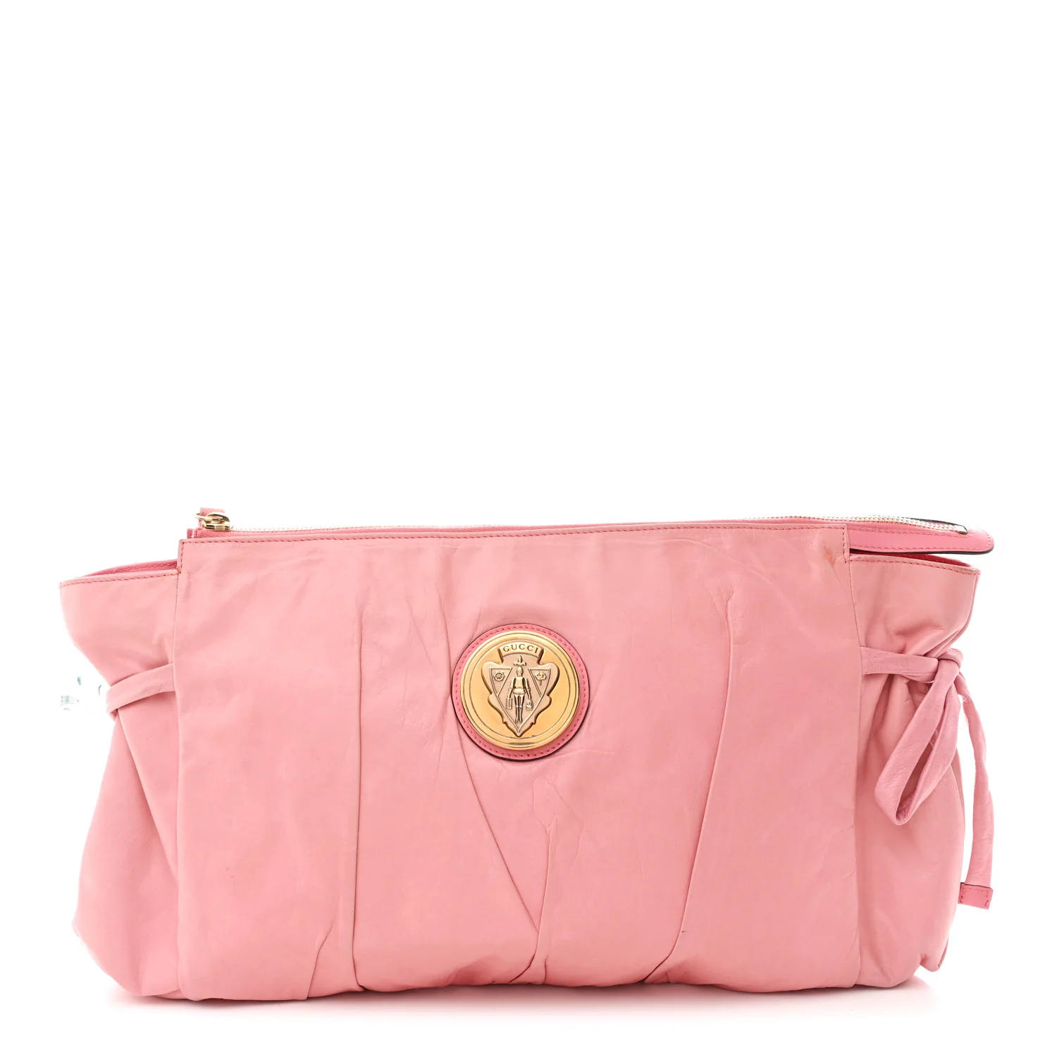 Calfskin Hysteria Clutch Pink