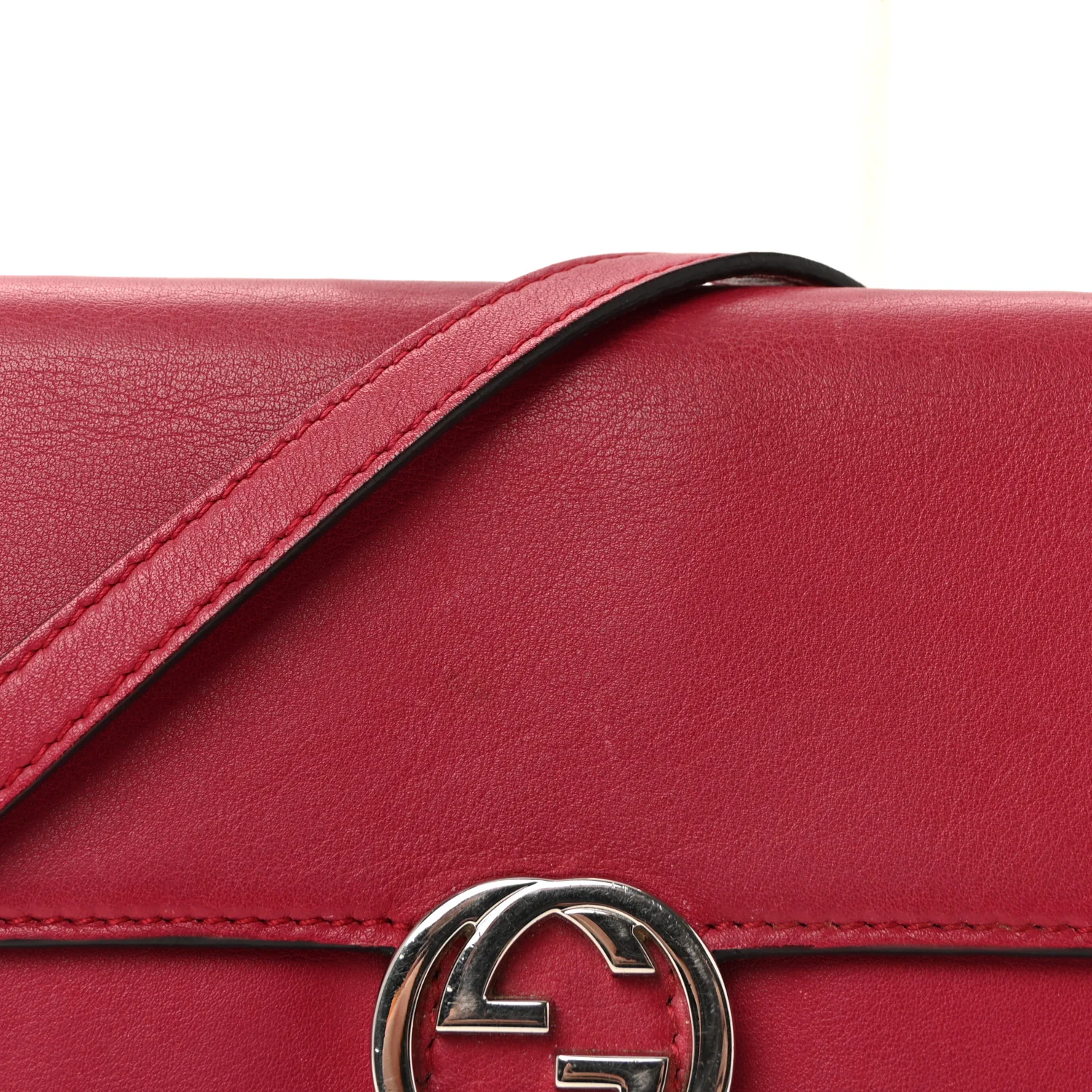 Calfskin Icon Wallet Dark Pink - Image 7