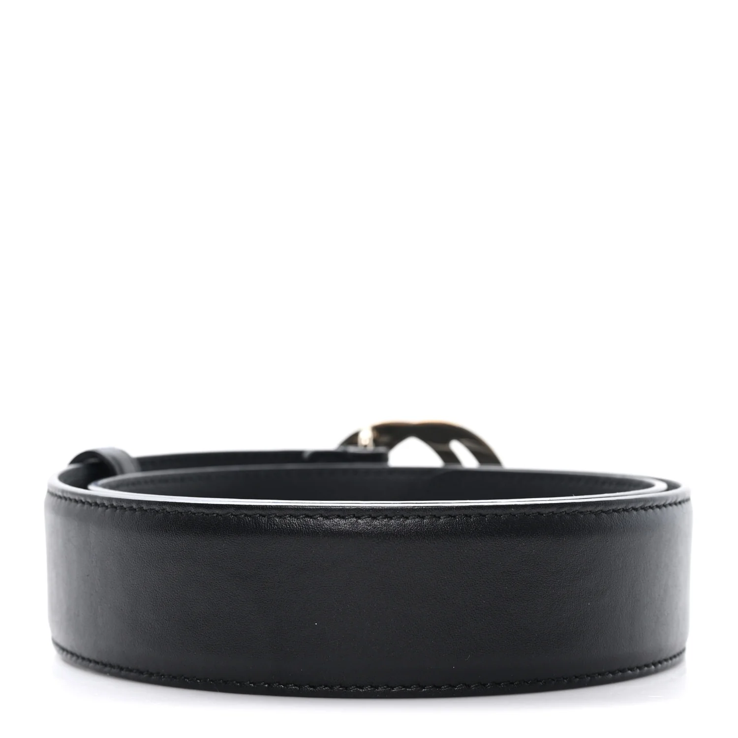 Calfskin Interlocking G 40mm Belt 70 28 Black - Image 2