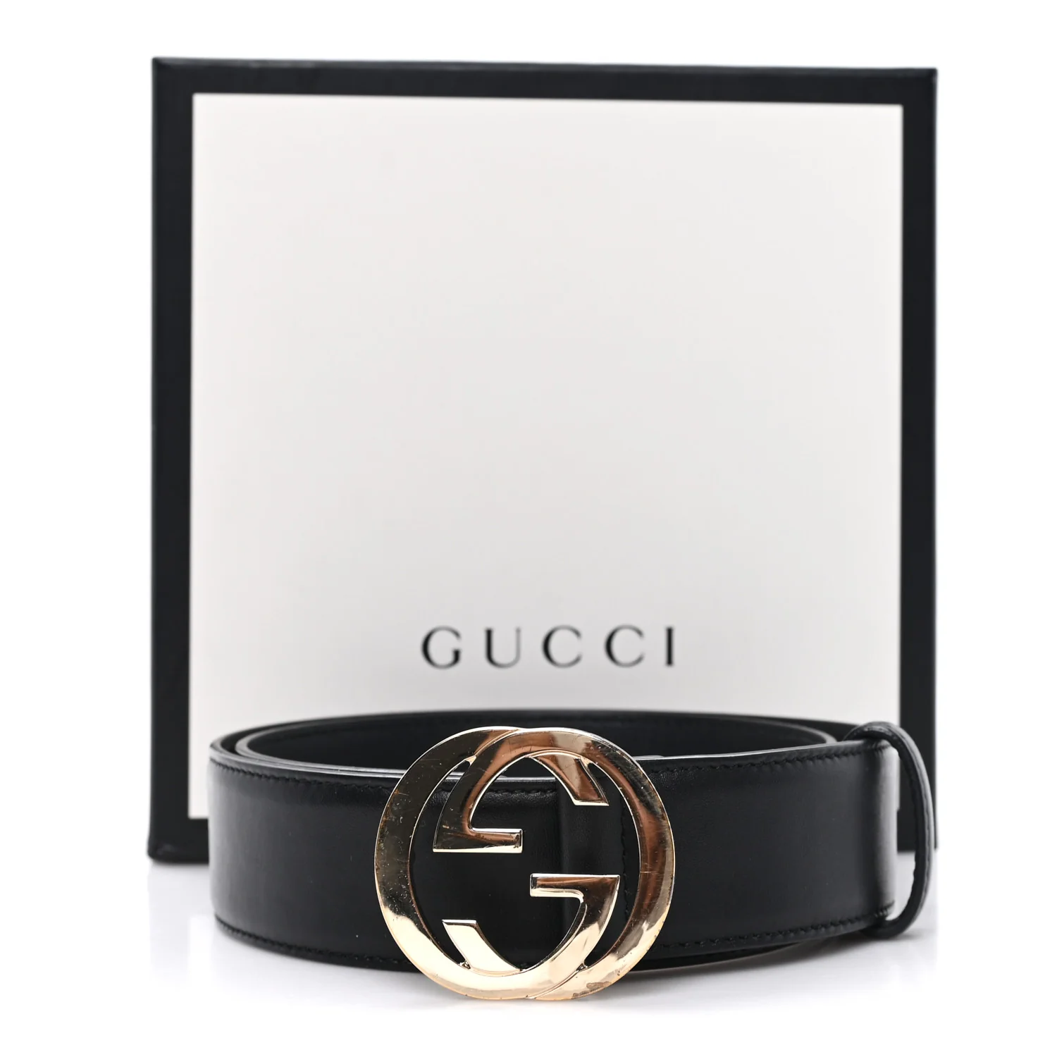 Calfskin Interlocking G 40mm Belt 70 28 Black - Image 6