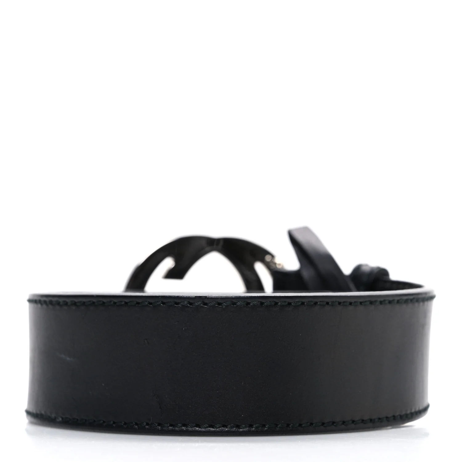 Calfskin Interlocking G 95 38 Belt Black - Image 2