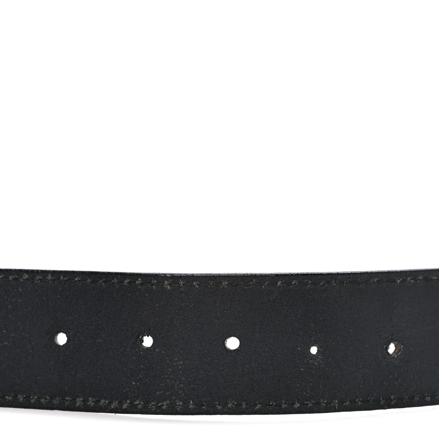 Calfskin Interlocking G 95 38 Belt Black - Image 4
